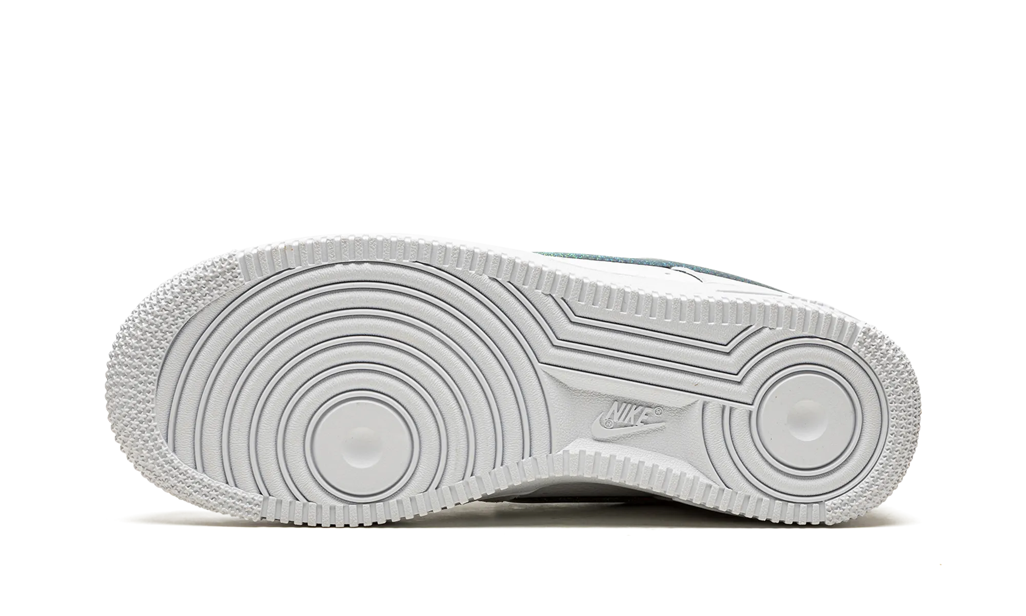 AIR FORCE 1 '07 ESS WMNS "Glitter Swoosh - Celery" Breathable Lining Canvas Upper