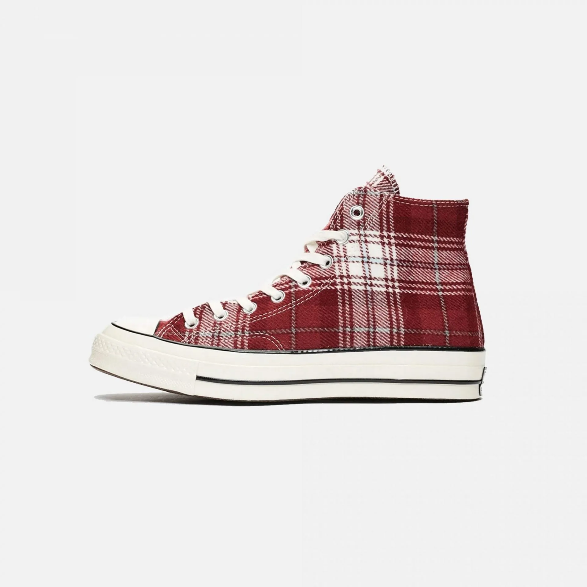 Flexible Chassis Converse | CHUCK TAYLOR 70 ELEVATED PLAID HI DARK BURGUNDY