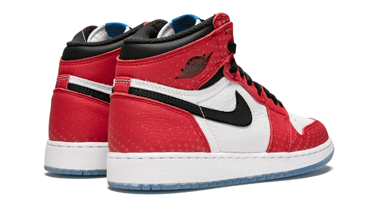 Air Jordan 1 Retro High OG GS "Spider-Man Origin Story" Modern sole Energy Walk