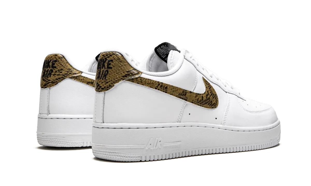 Comfortable Breathability Air Force 1 Low "Ivory Snake"