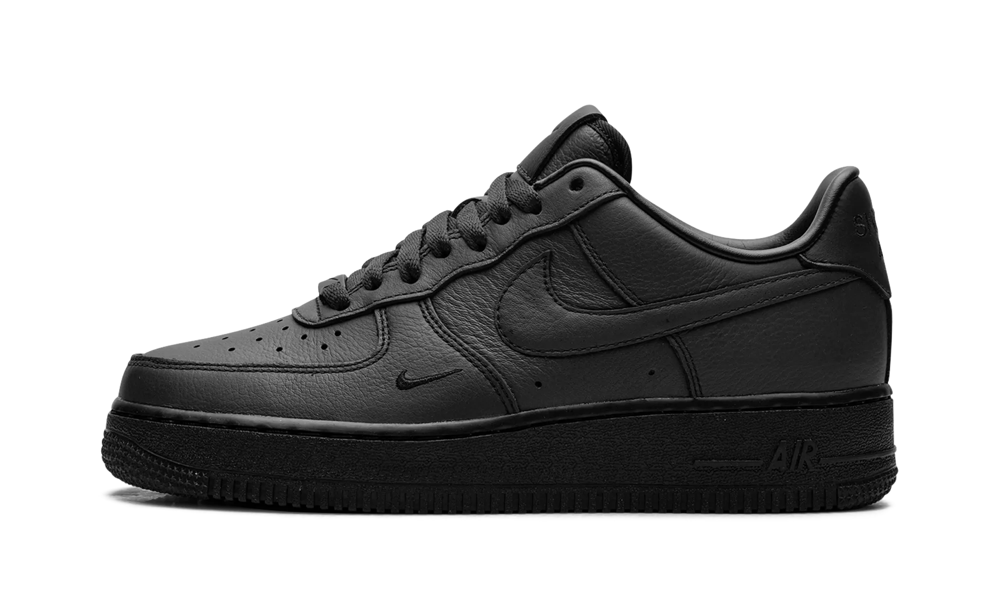Air Force 1 Low ".SWOOSH - Triple Triple Black" Sturdy Construction Kickflip Ready