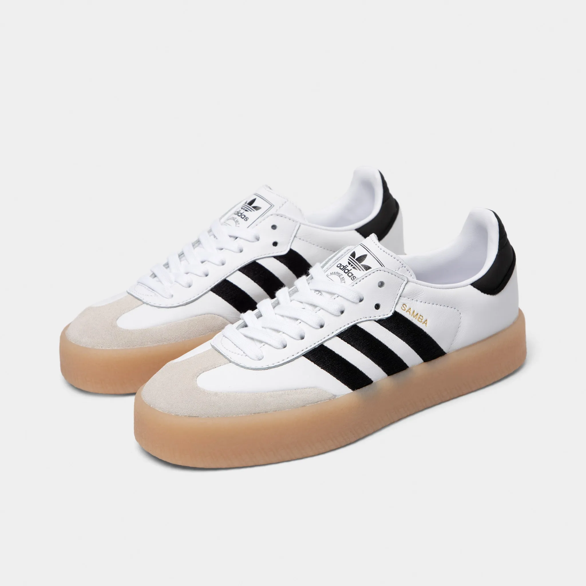 adidas Originals Women's Sambae Footwear White / Core Black soft feel