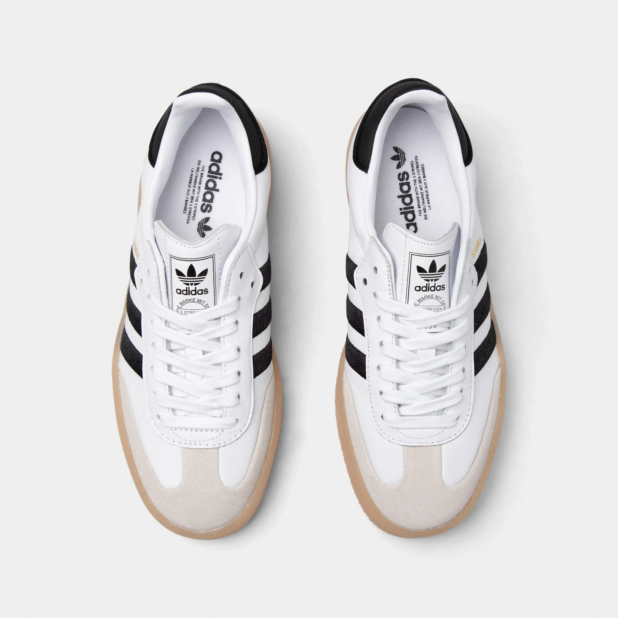 Injection Molded Construction Reinforced Eyelet Construction adidas Originals Women's Sambae Footwear White / Core Black