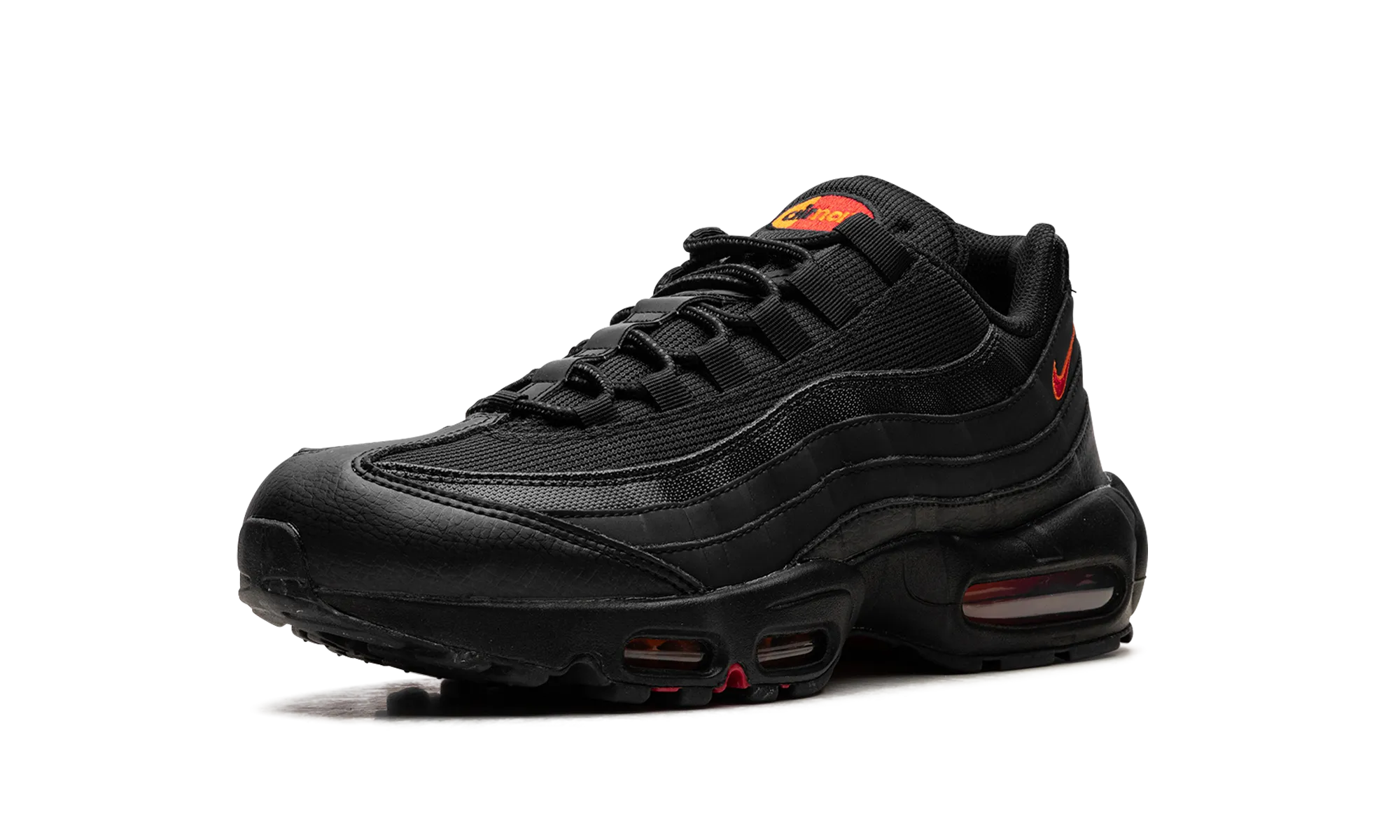 Air Max 95 "Black Red Orange" warm weather running shoe case