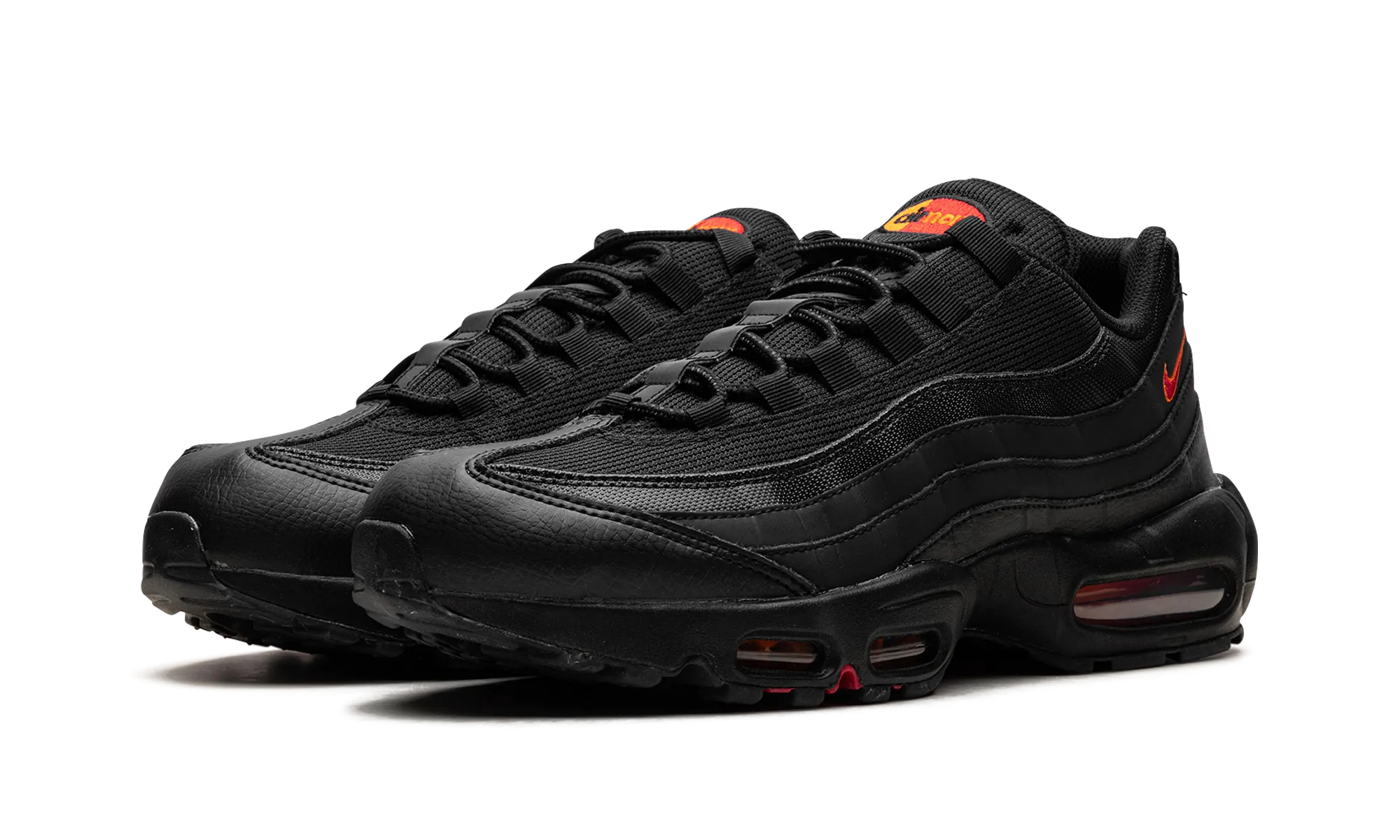 ultramarathon running shoes Air Max 95 "Black Red Orange"