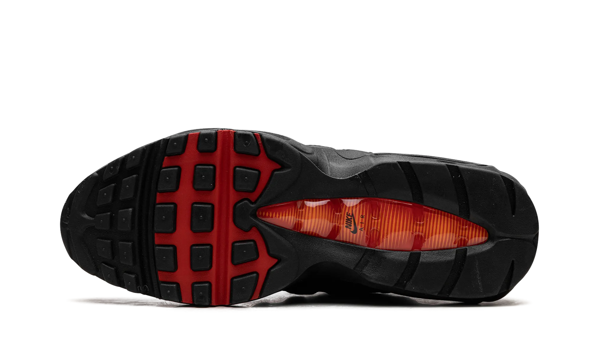 hook - and - loop - strap shoes low - performance shoes Air Max 95 "Black Red Orange"