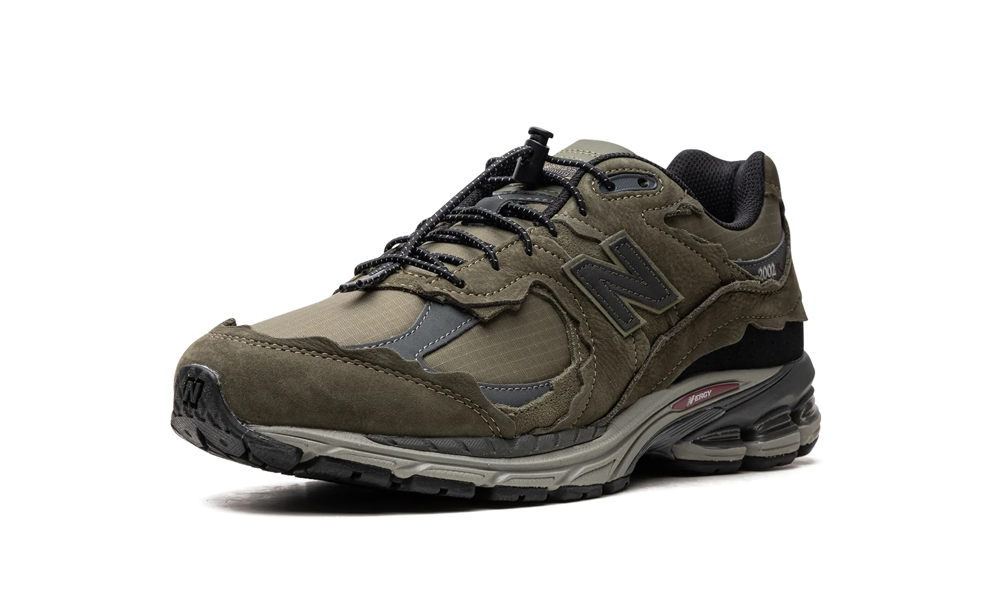 running in a mud run shoes Torsional Stability 2002R "Protection Pack - Dark Moss"