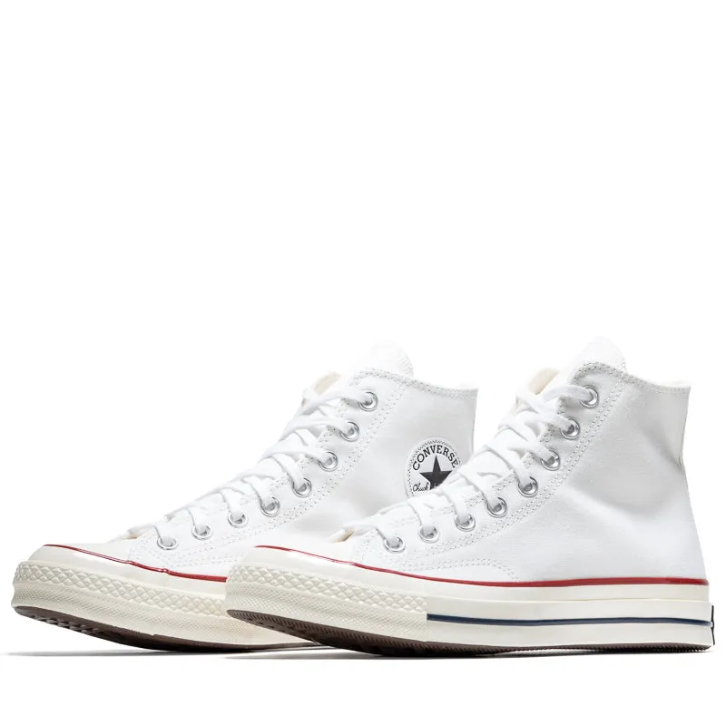 Minimalist Layered Design Converse Chuck 70 Hi - White/Garnet