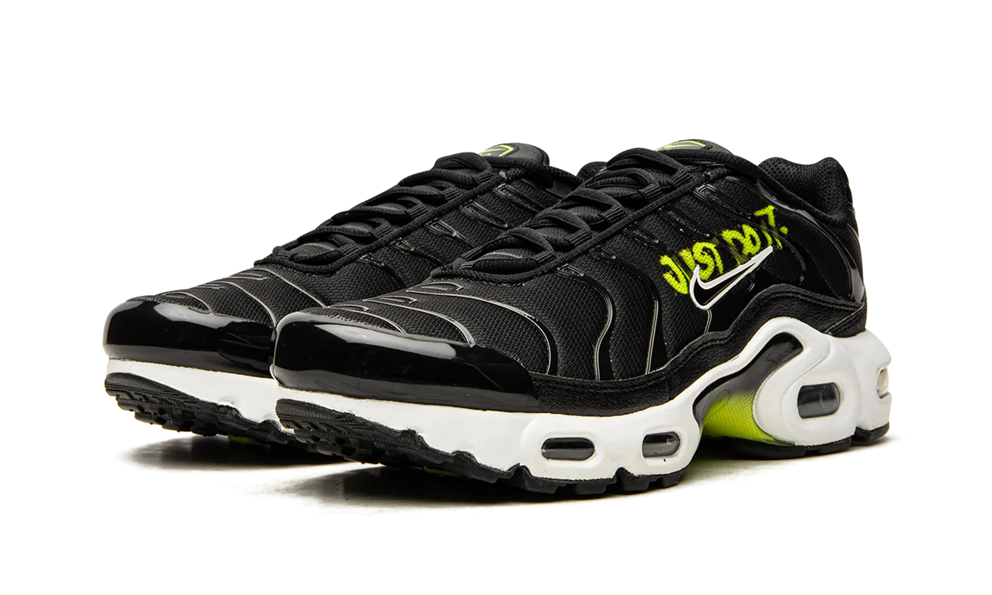 Air Max Plus GS "Black / Volt" disabled - athlete non - perforated shoes