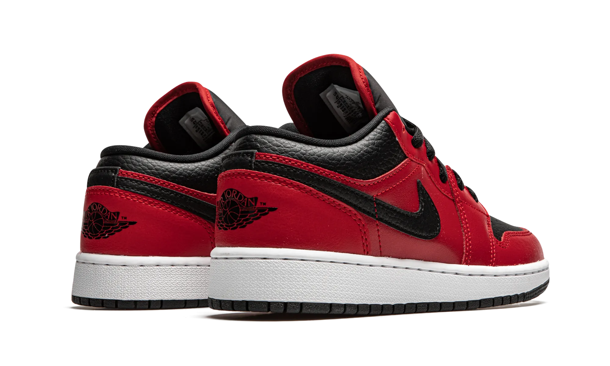 Air Jordan 1 Low GS "Black Pebbled" Sock Liner Tech