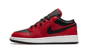 Slip   On Design Air Jordan 1 Low GS "Black Pebbled"