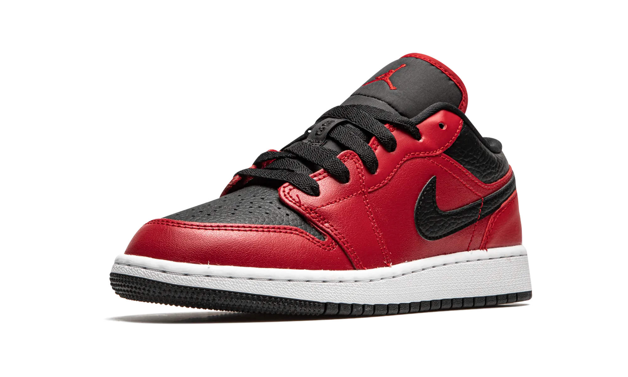 Air Jordan 1 Low GS "Black Pebbled" Flex Zones Engineering Modern Comfort