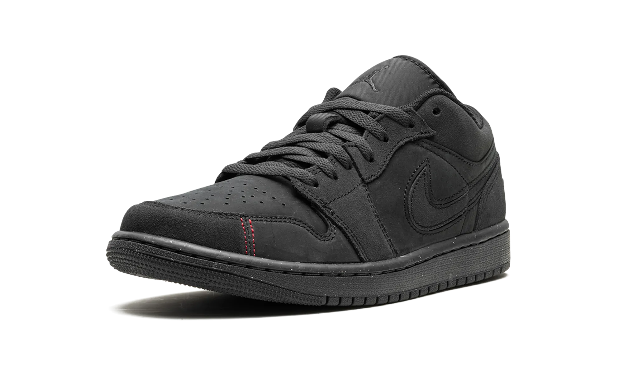 Air Jordan 1 Low SE Craft "Dark Smoke Grey / Varsity Red" Toe box space Walk Strong