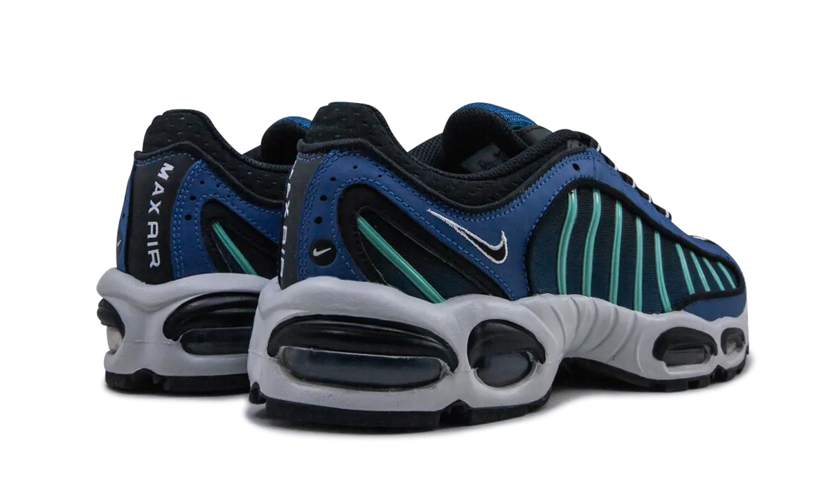 Air Max Tailwind 4 "Industrial Blue" high-top shoes running in a delta area shoes