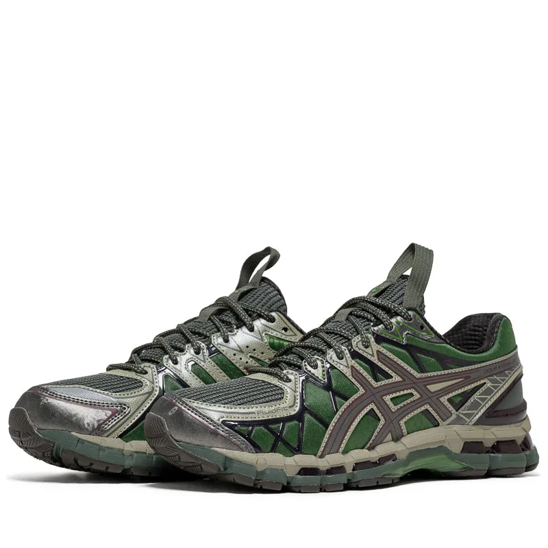 Asics UB10-S Gel-Kayano 20 - Moss/Gunmetal Knit Fabric Construction Cozy Fit