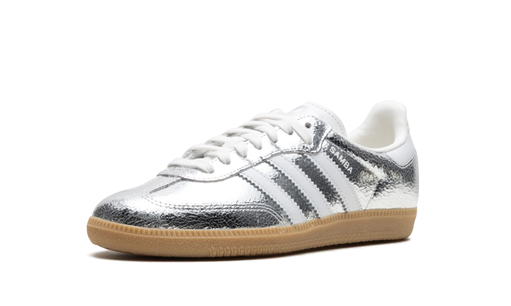 Bright Step Zero Effort Samba OG WMNS "Silver Metallic Cracked Leather"