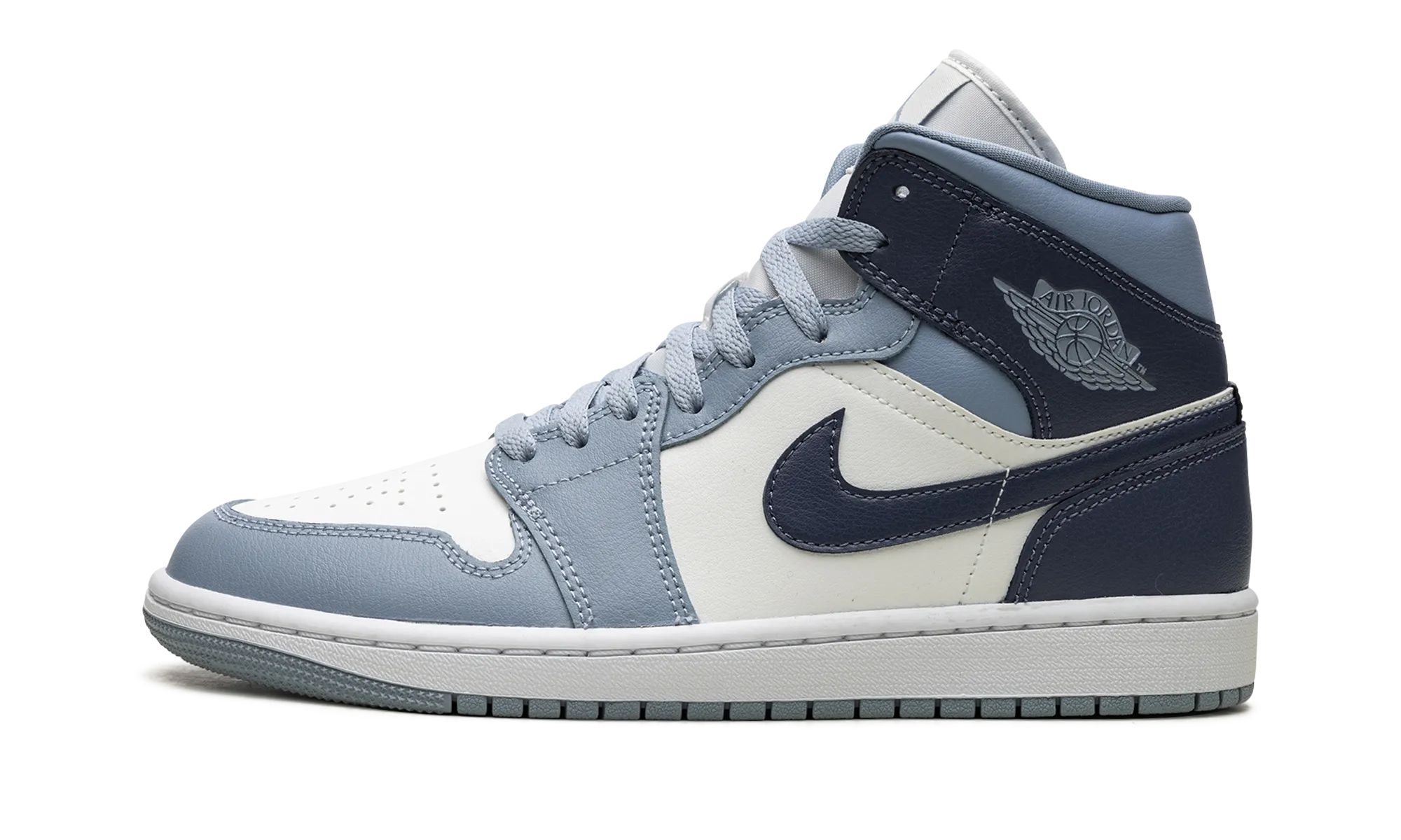 Easy Cushioning Soft Arch AIR JORDAN 1 MID WMNS "Two-Tone Blue"