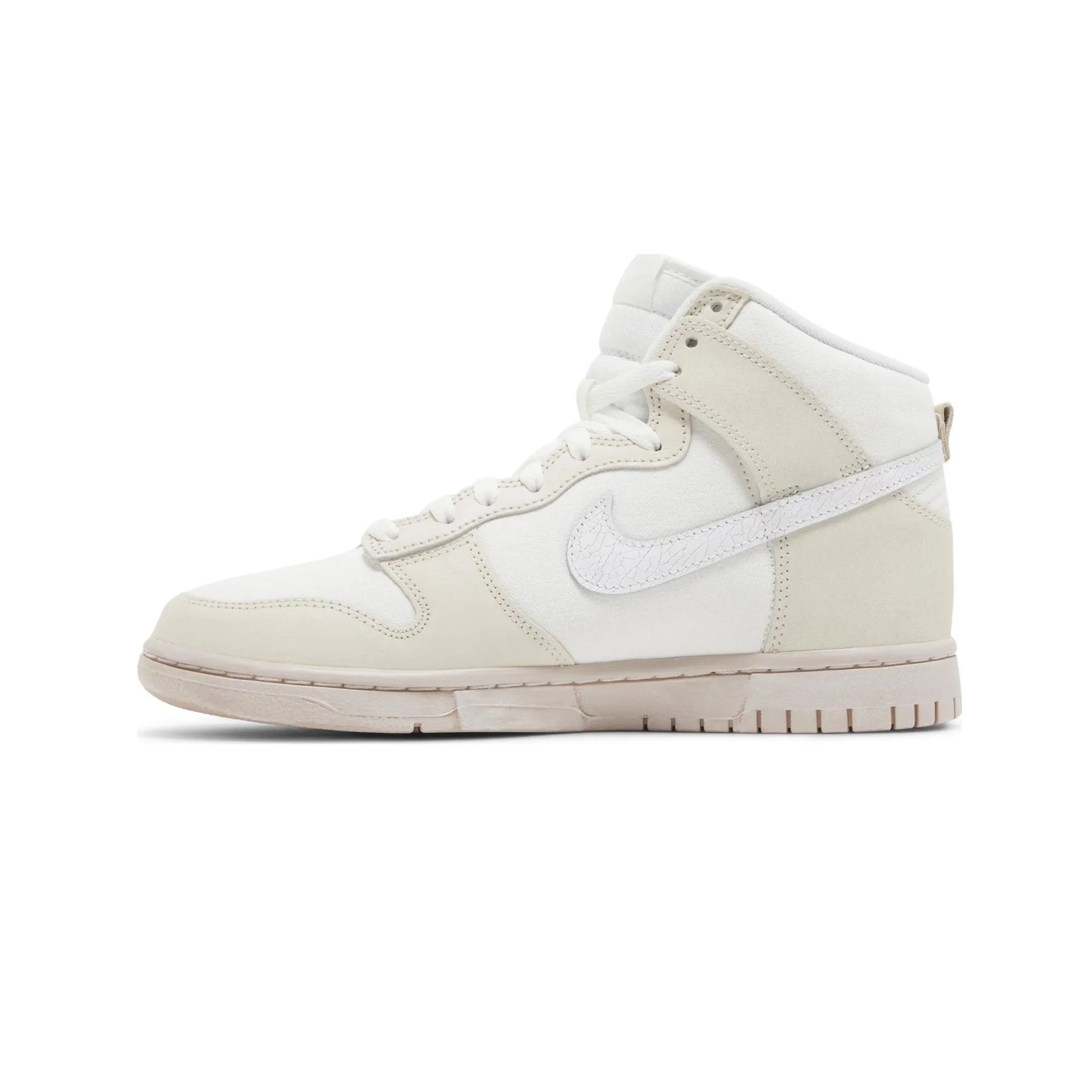 High Density Nike Dunk High Retro PRM 'Cracked Leather Swoosh' (2023)