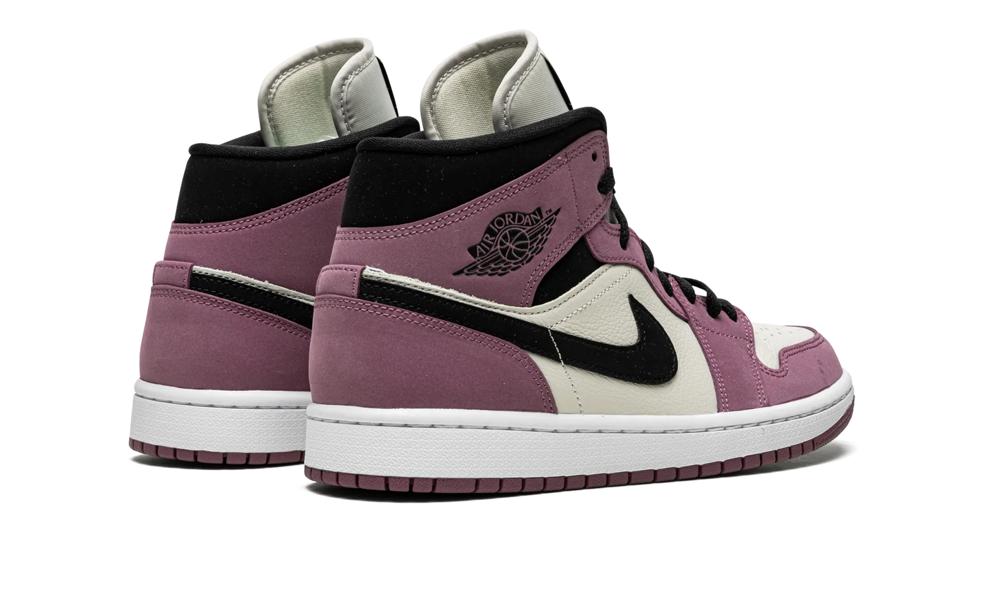 AIR JORDAN 1 MID SE WMNS "Berry Pink" Support System Rubberized Edges