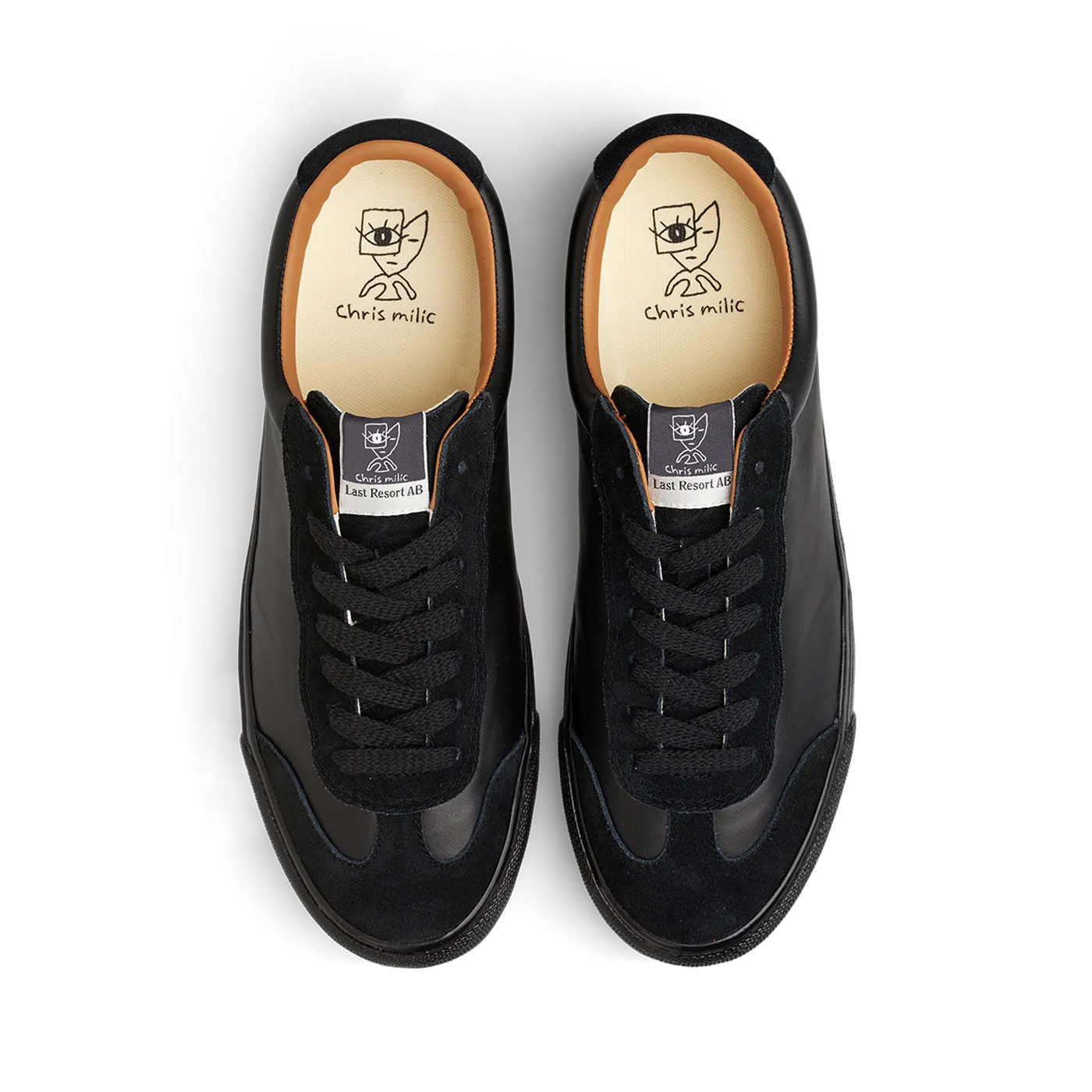 Last Resort Chris Milic VM004 Leather/Suede Black Black Shoes Soft Step Practical Footwear