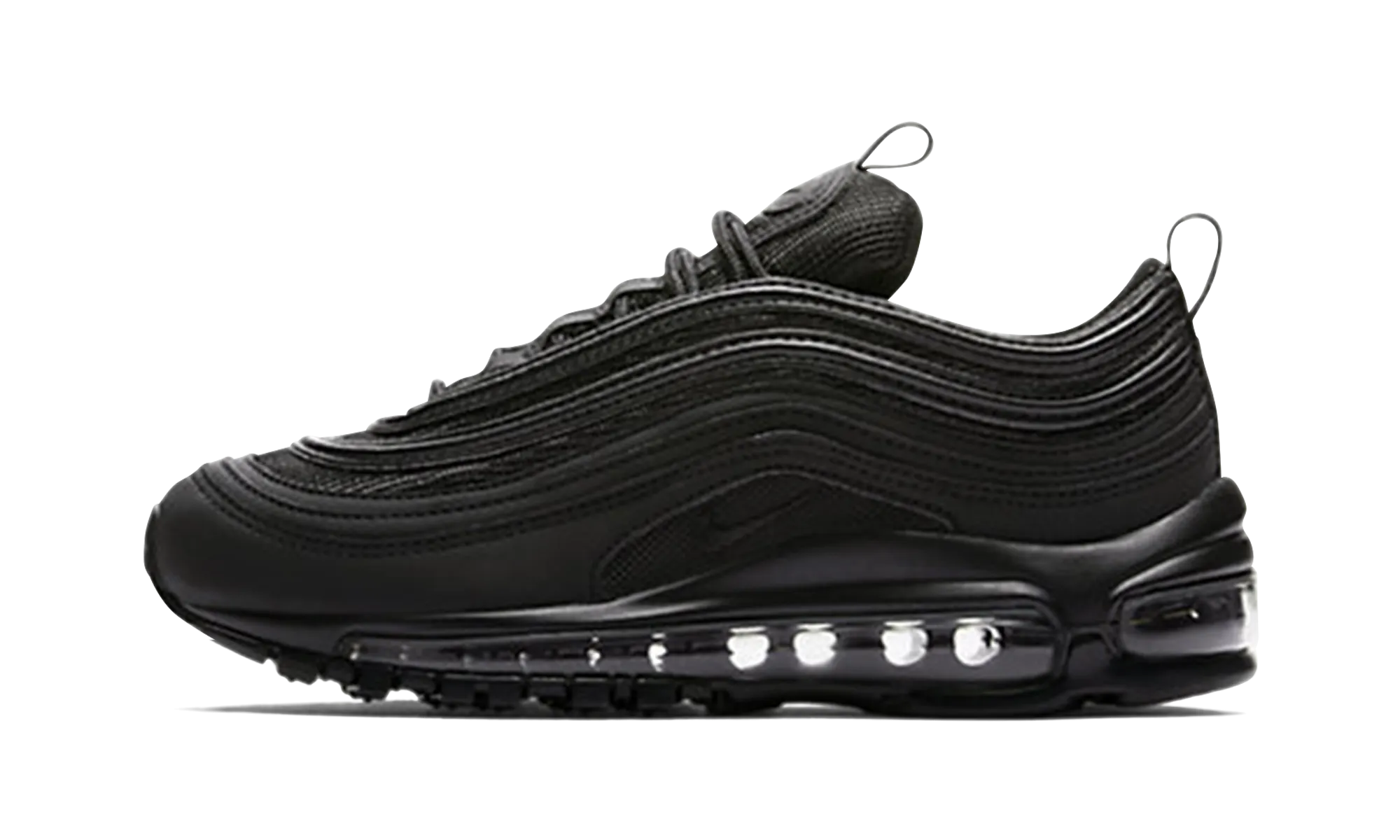 mid - top cut Air Max 97 OG GS "Triple Black"