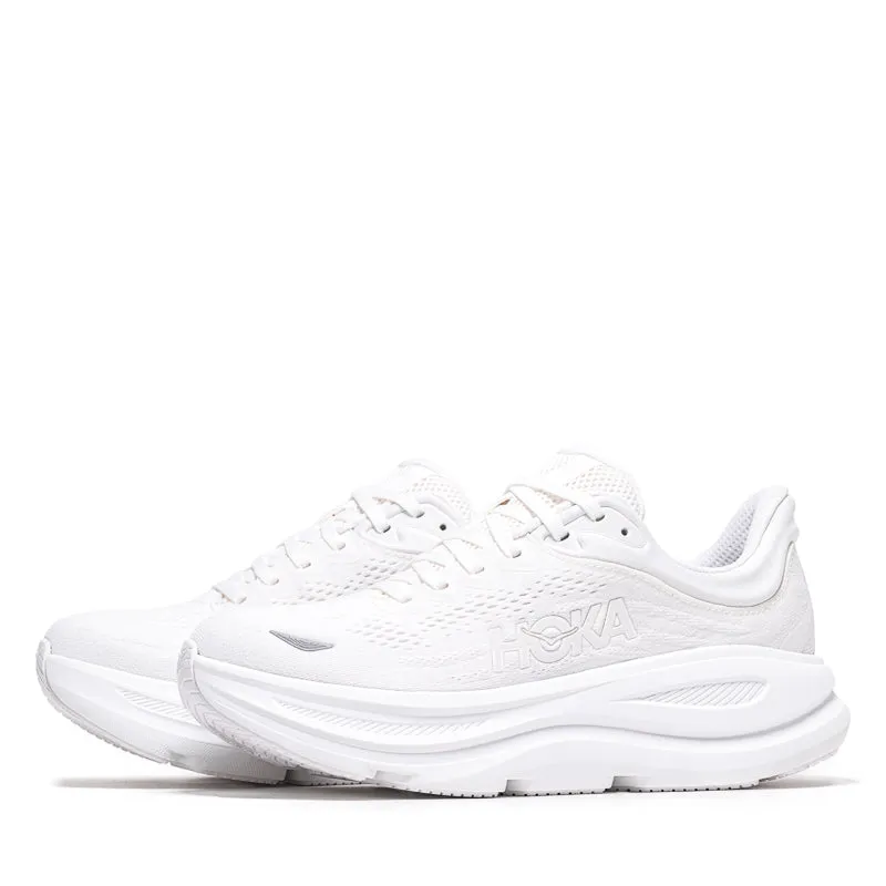 Women's Hoka Bondi 9 - White/White functionality Stylish Stripes