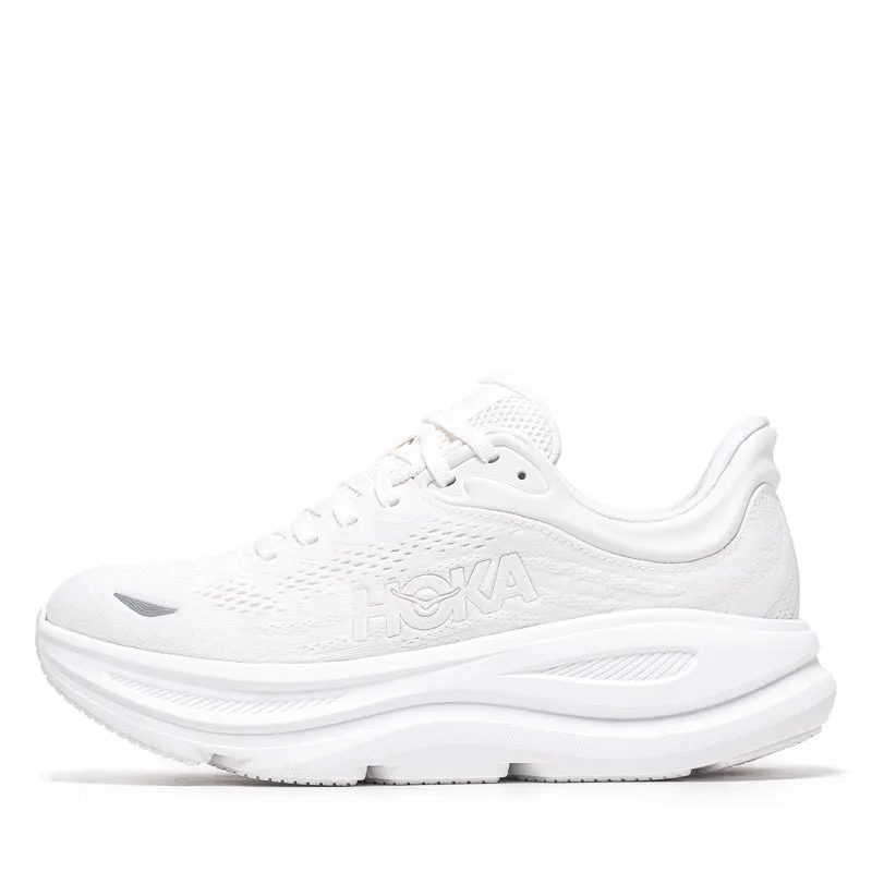 Women's Hoka Bondi 9 - White/White Bendable Outsole