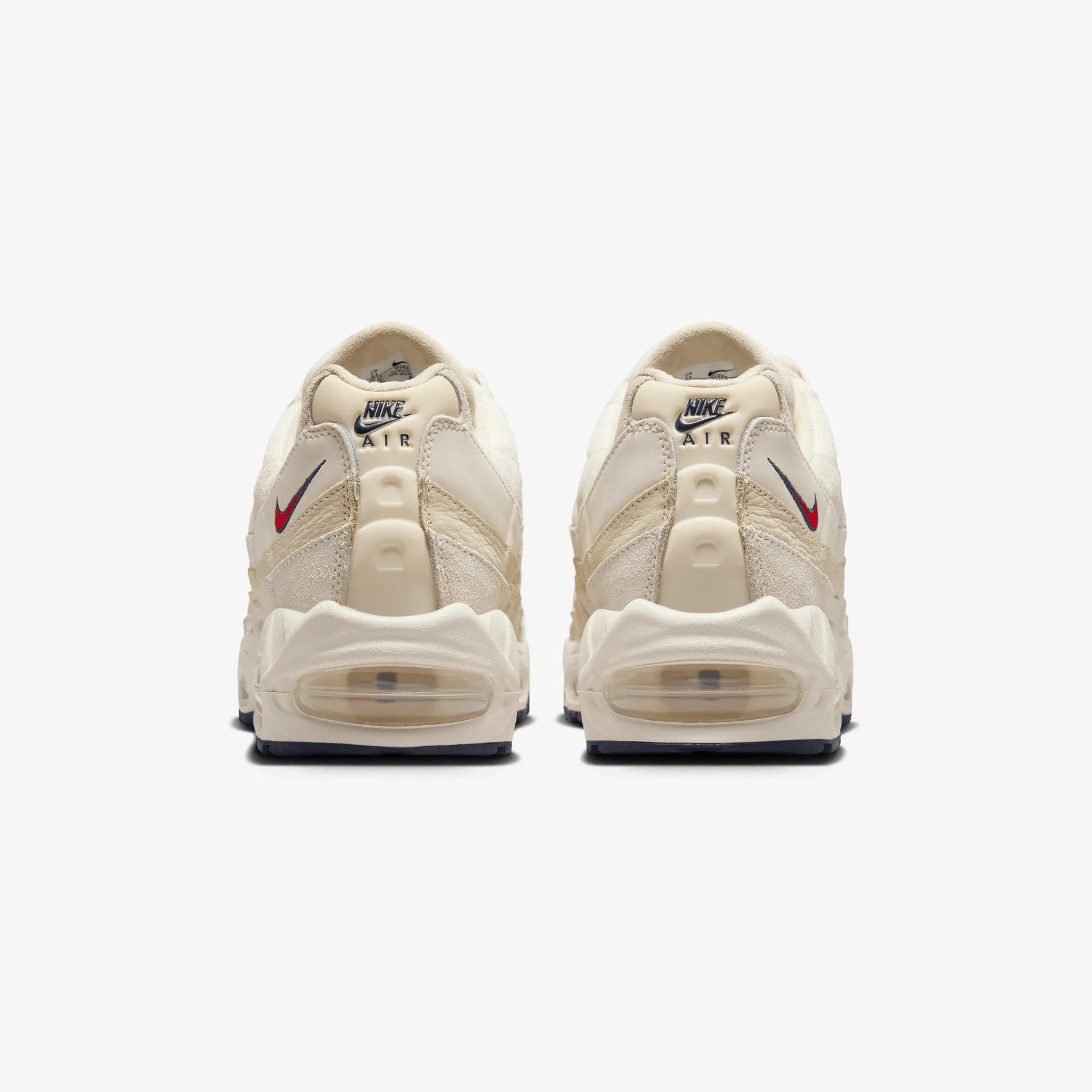 Responsive EVA Nike | AIR MAX 95 OG  { PALE IVORY/UNIVERSITY RED-LT KHAKI-SAIL