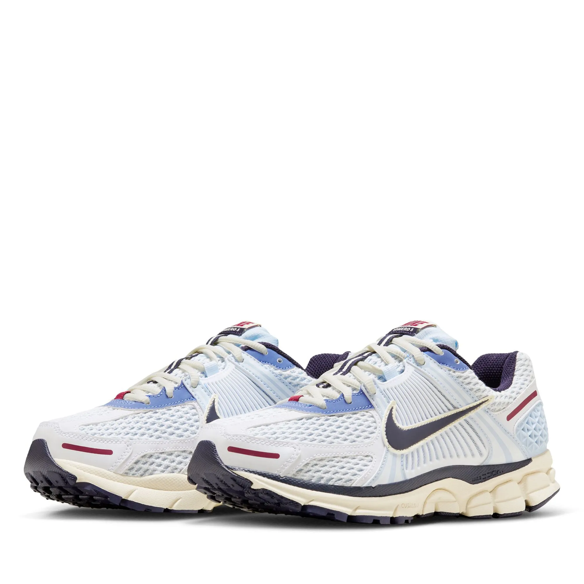 Women's Nike Zoom Vomero 5 - Blue Tint/Purple Ink Active Run Orthopedic Footbed Technology