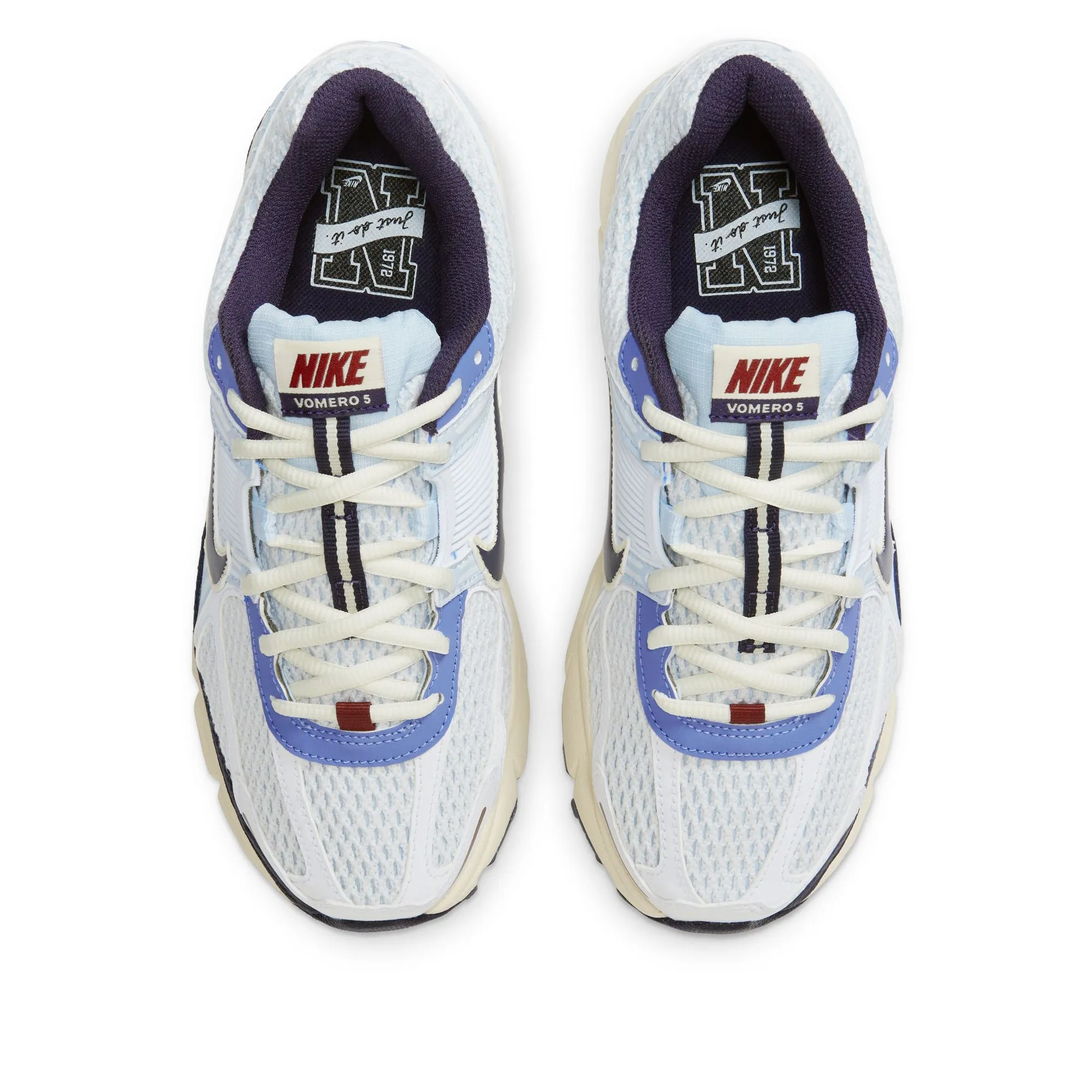 Adjustable Fit Everyday Use Women's Nike Zoom Vomero 5 - Blue Tint/Purple Ink