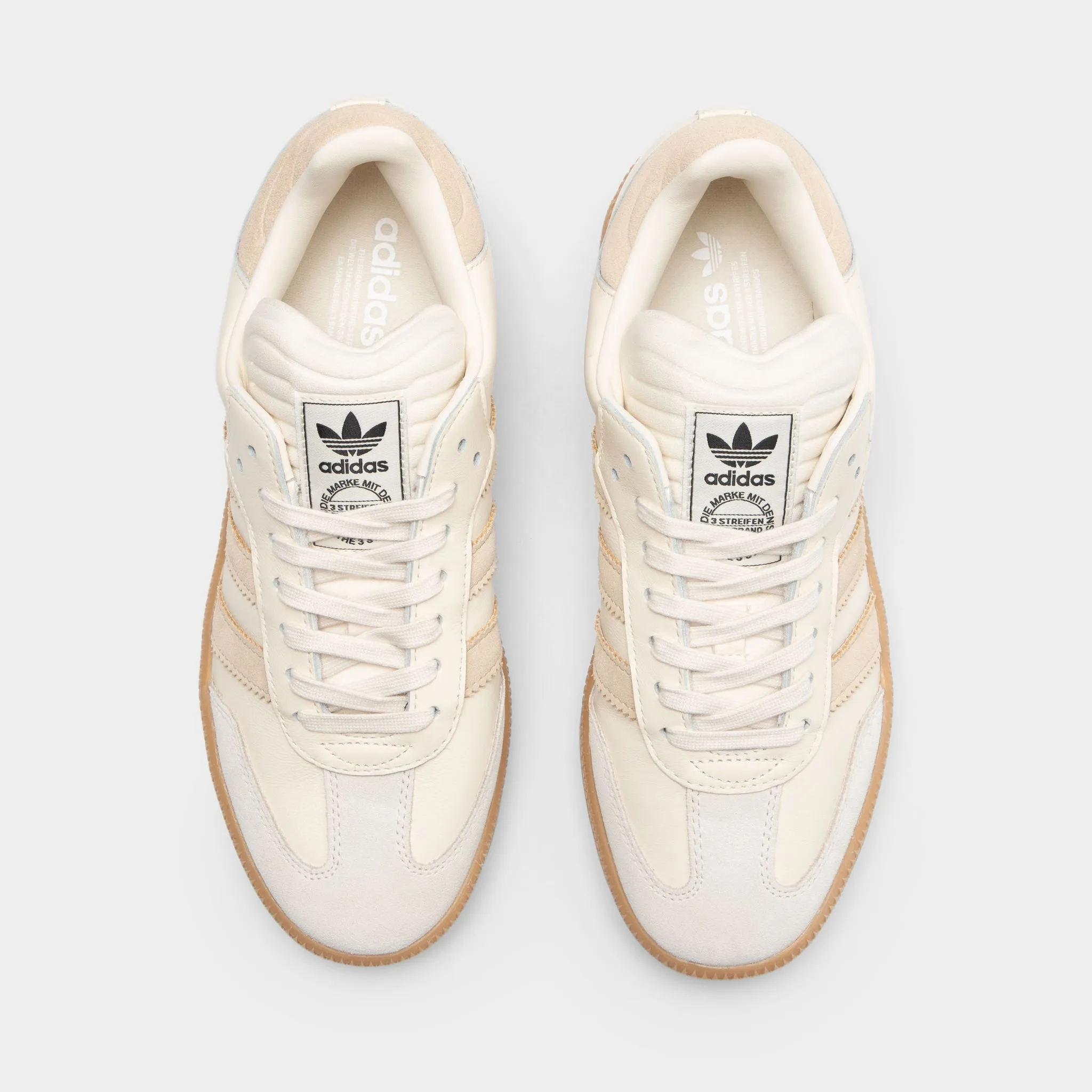 adidas Samba XLG Wonder White / Magic Beige - White Velcro Strap Quick design