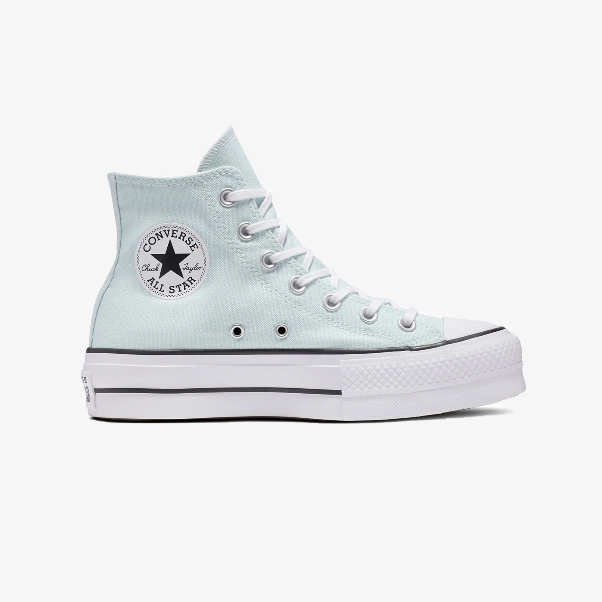 Converse | CHUCK TAYLOR ALL STAR LIFT  { WHITE/AQUA BLUE Dry Fast