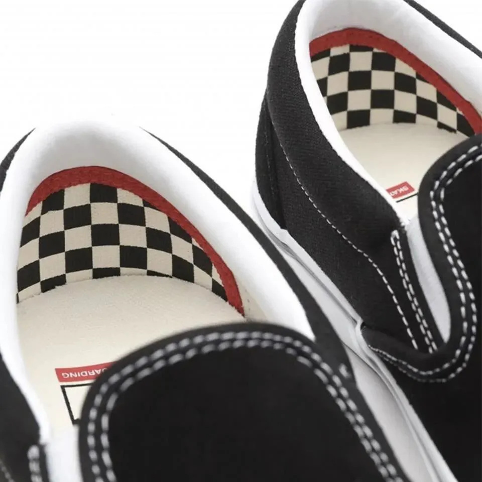 Textured Surface Vans Skate Slip On - Black/White