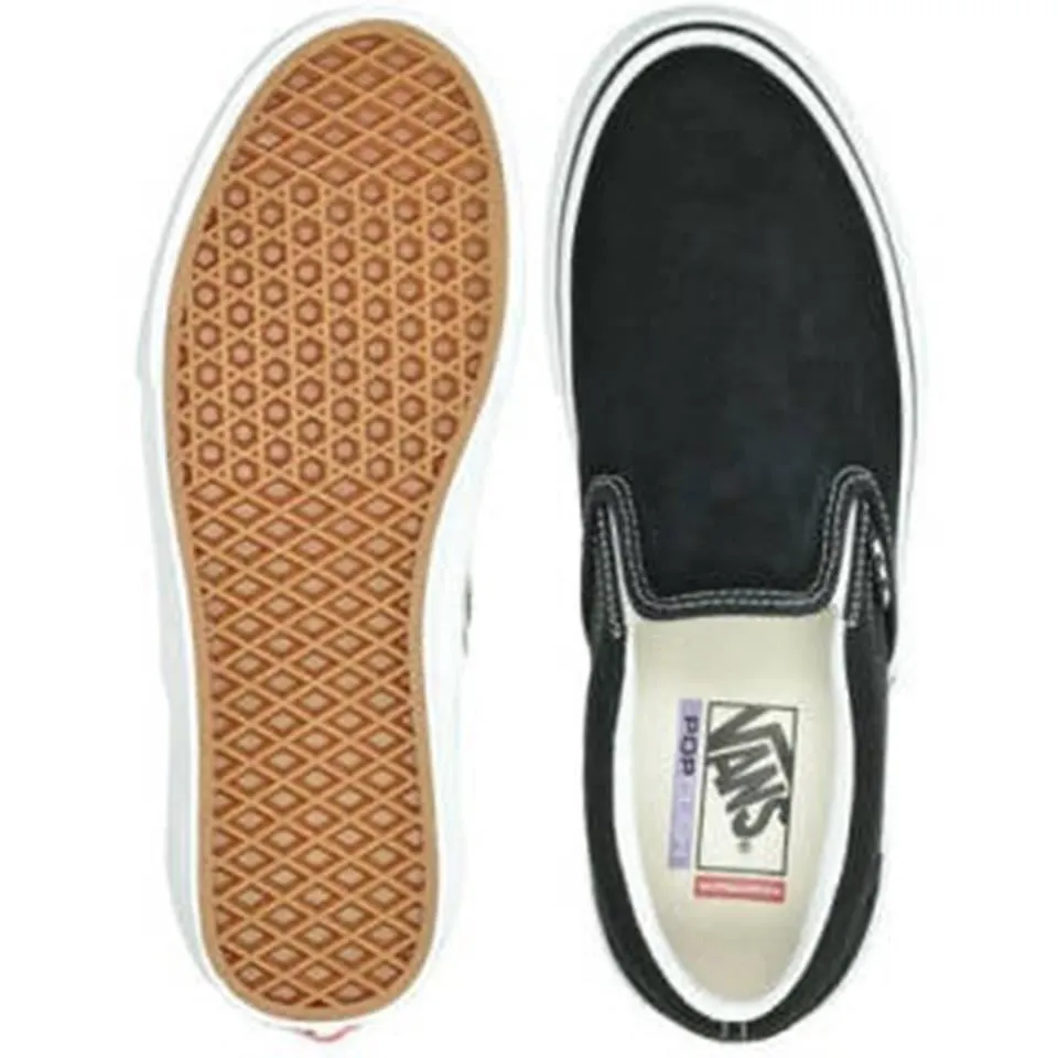 Vans Skate Slip On - Black/White ratio most breathable