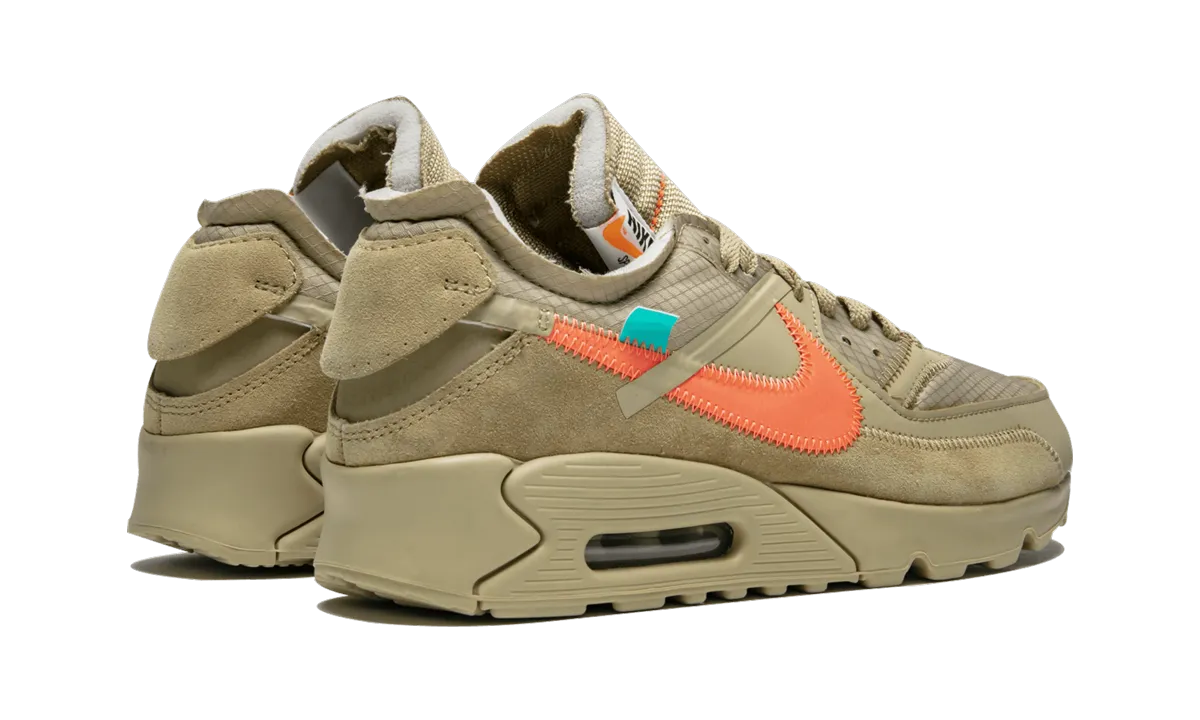 Vintage shoes running in single - lane tracks shoes The 10: Air Max 90 "Off-White / Desert Ore"