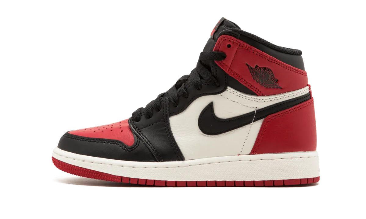 Air Jordan 1 Retro High OG GS "Bred Toe" Comfort Laces
