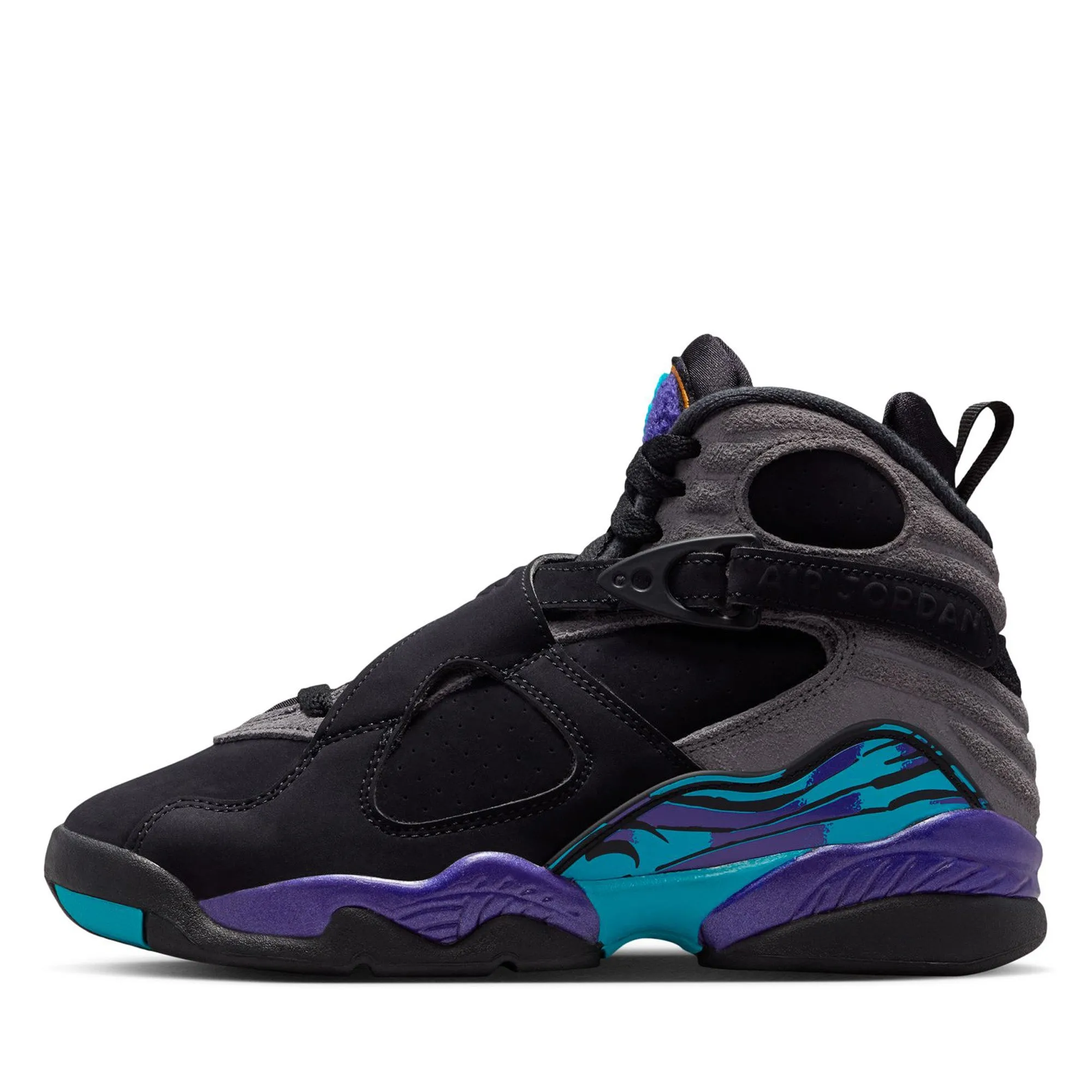 Friction reduction Air Jordan 8 Retro 'Aqua' (GS) - Black/Multi