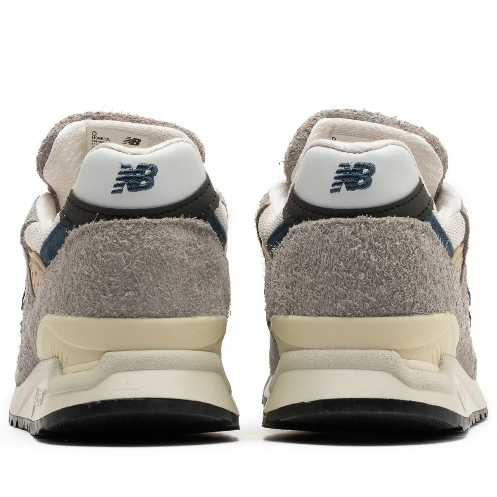 New Balance Made in USA 998 - Grey/Navy Stretch Material Quick design