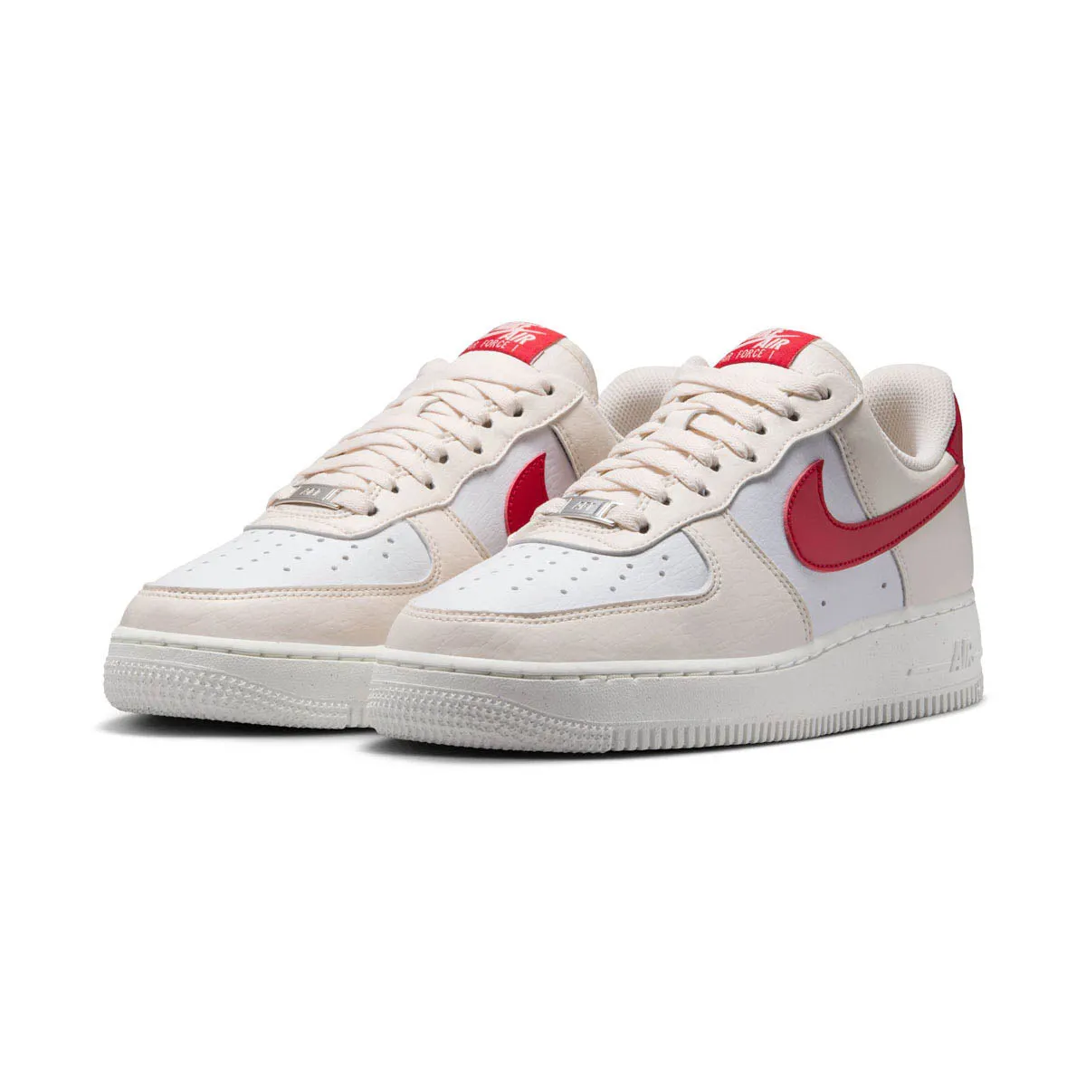 Nike Air Force 1 '07 Next Nature 'Pale Ivory University Red' Women's Shoes Dynamic Traction