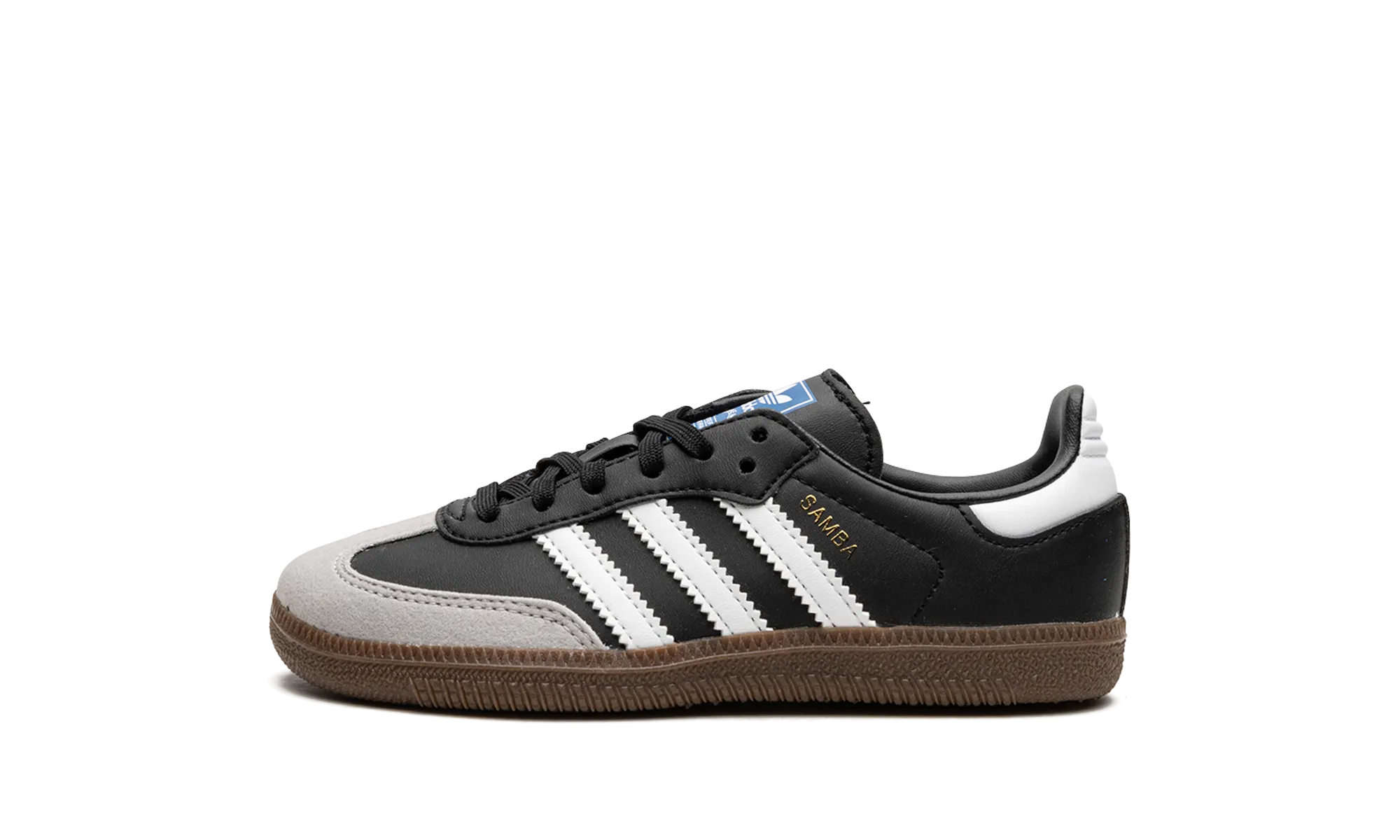 Cool Shape Wood Jog Samba Vegan Kids "Black / White / Gum"