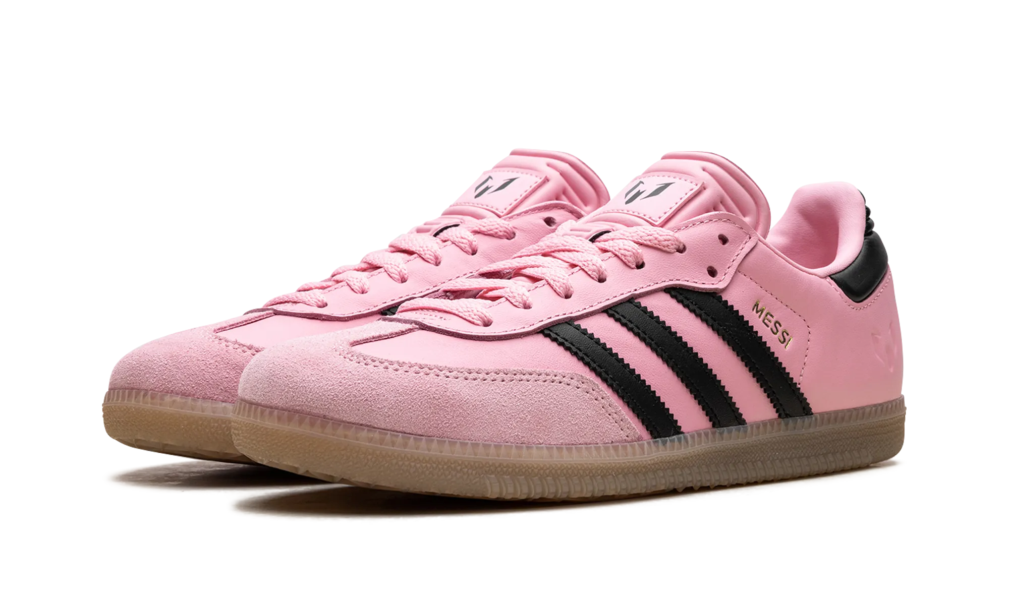 Samba Indoor GS "Messi Light Pink Black" Retro Tone