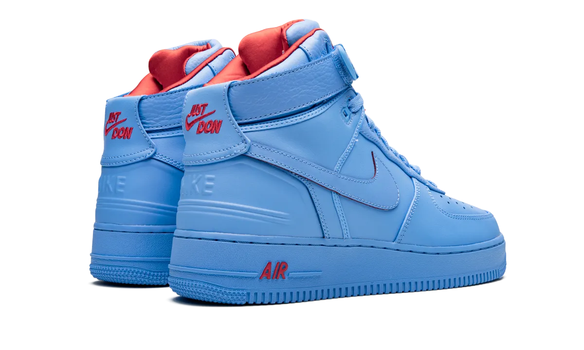 Adjustable Laces Smooth Soles Air Force 1 High "Just Don - Varsity Blue"