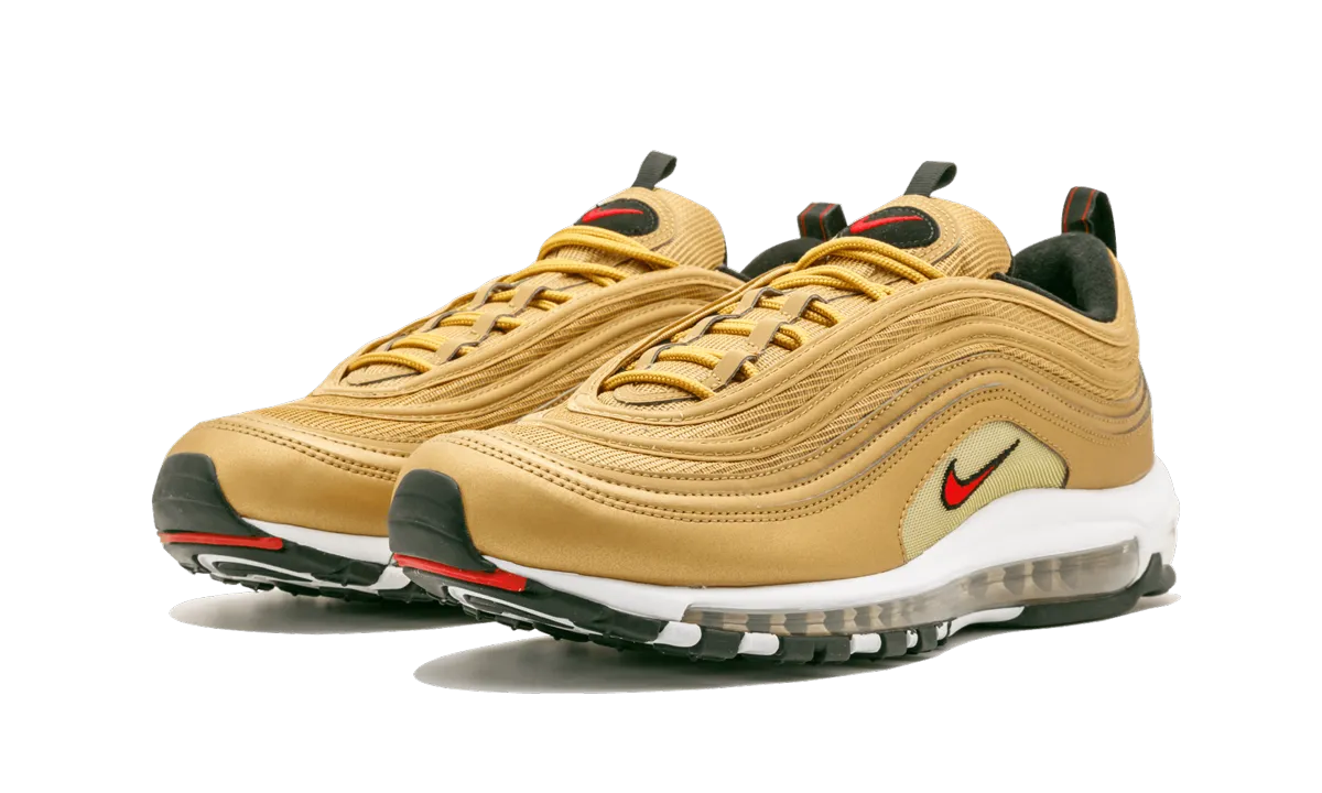 Air Max 97 OG QS "Metallic Gold" Abrasion   Resistant colorful