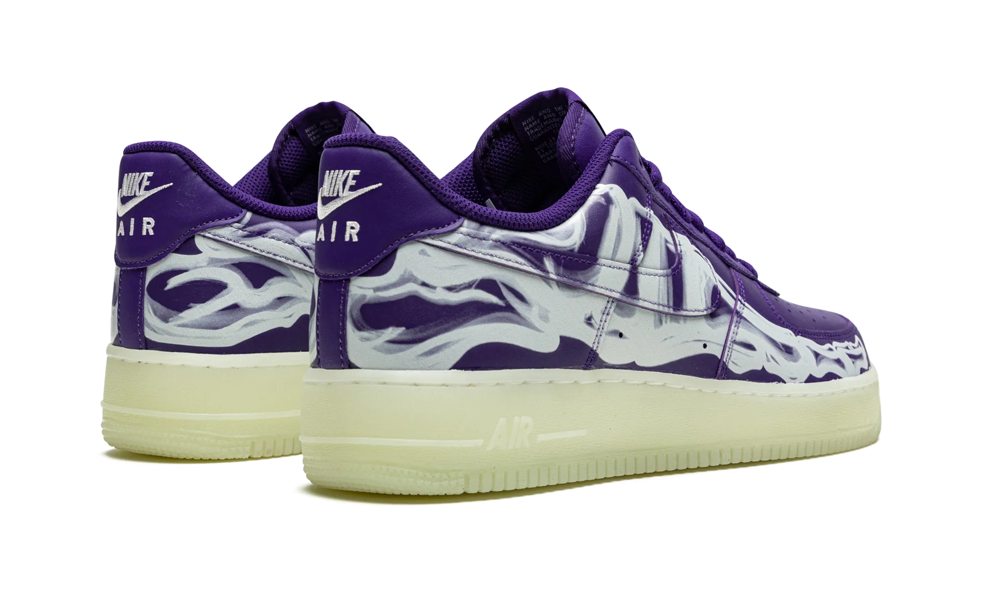 Effortless Performance Solid Construction Air Force 1 Low '07 QS "Purple Skeleton Halloween"