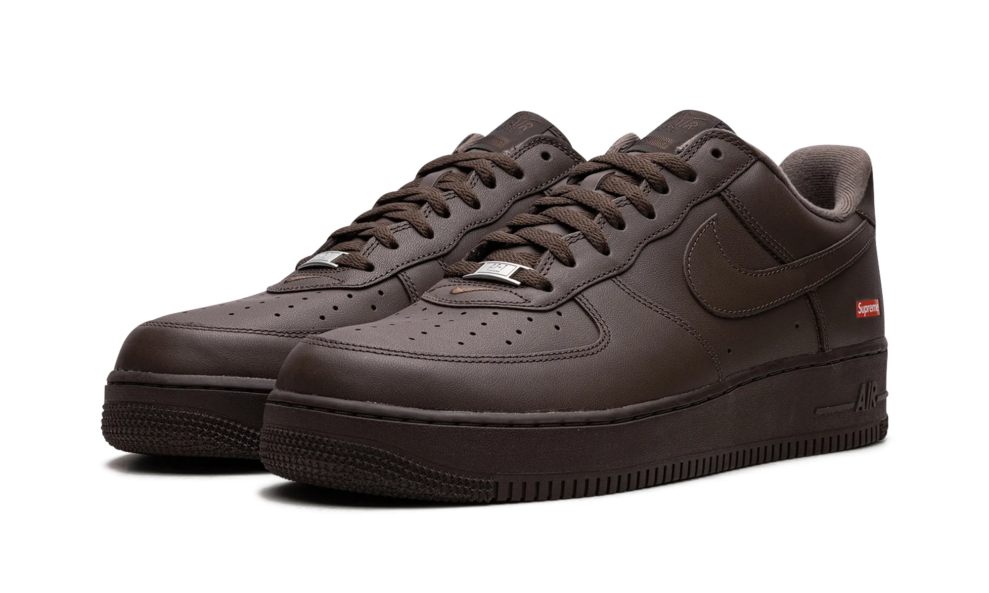 Air Force 1 "Supreme - Mini Box Logo Brown" Vulcanized Sole Max Grip