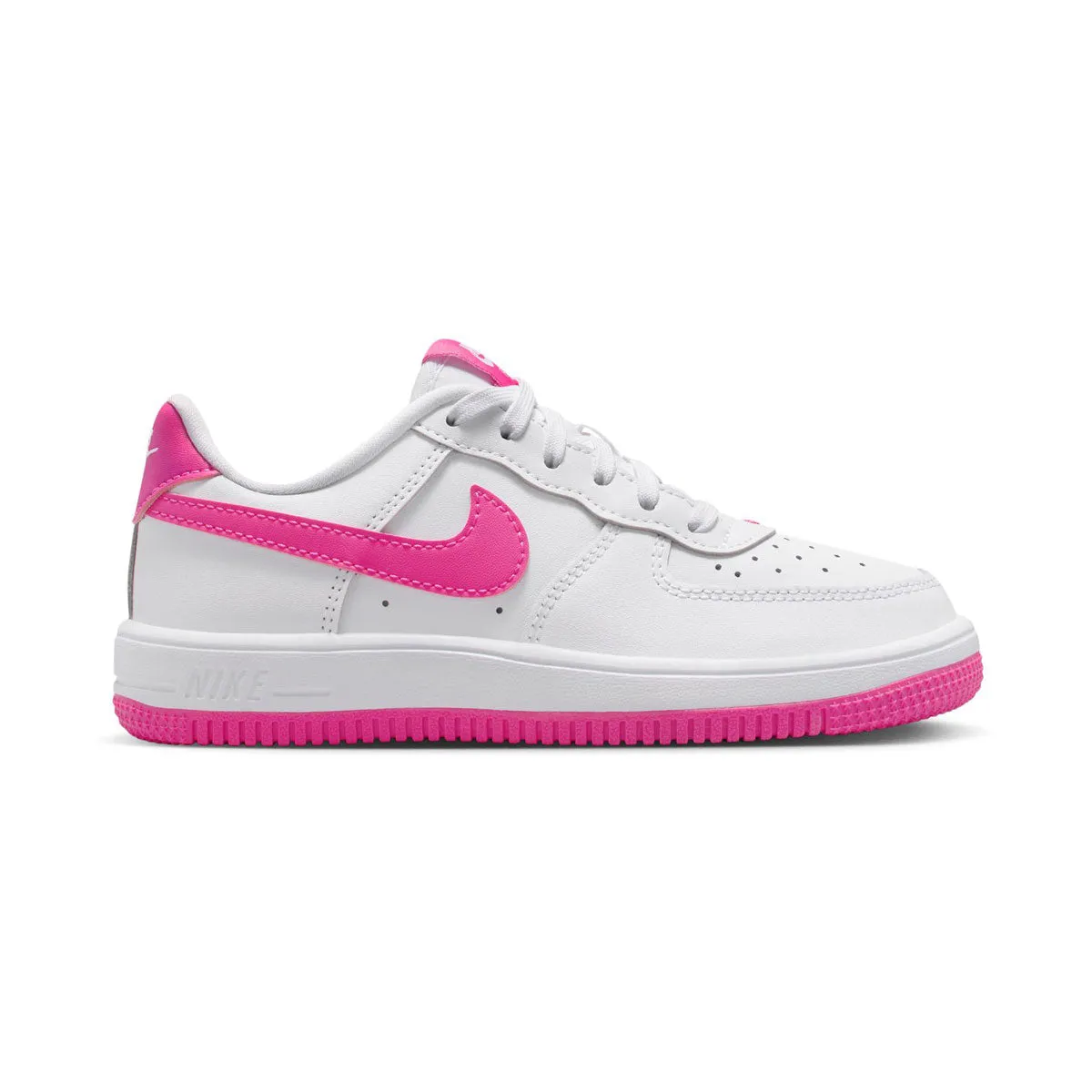 Nike Force 1 Low 'White Laser Fuchsia' Little Kids' Shoes Kinetic Energy Transfer