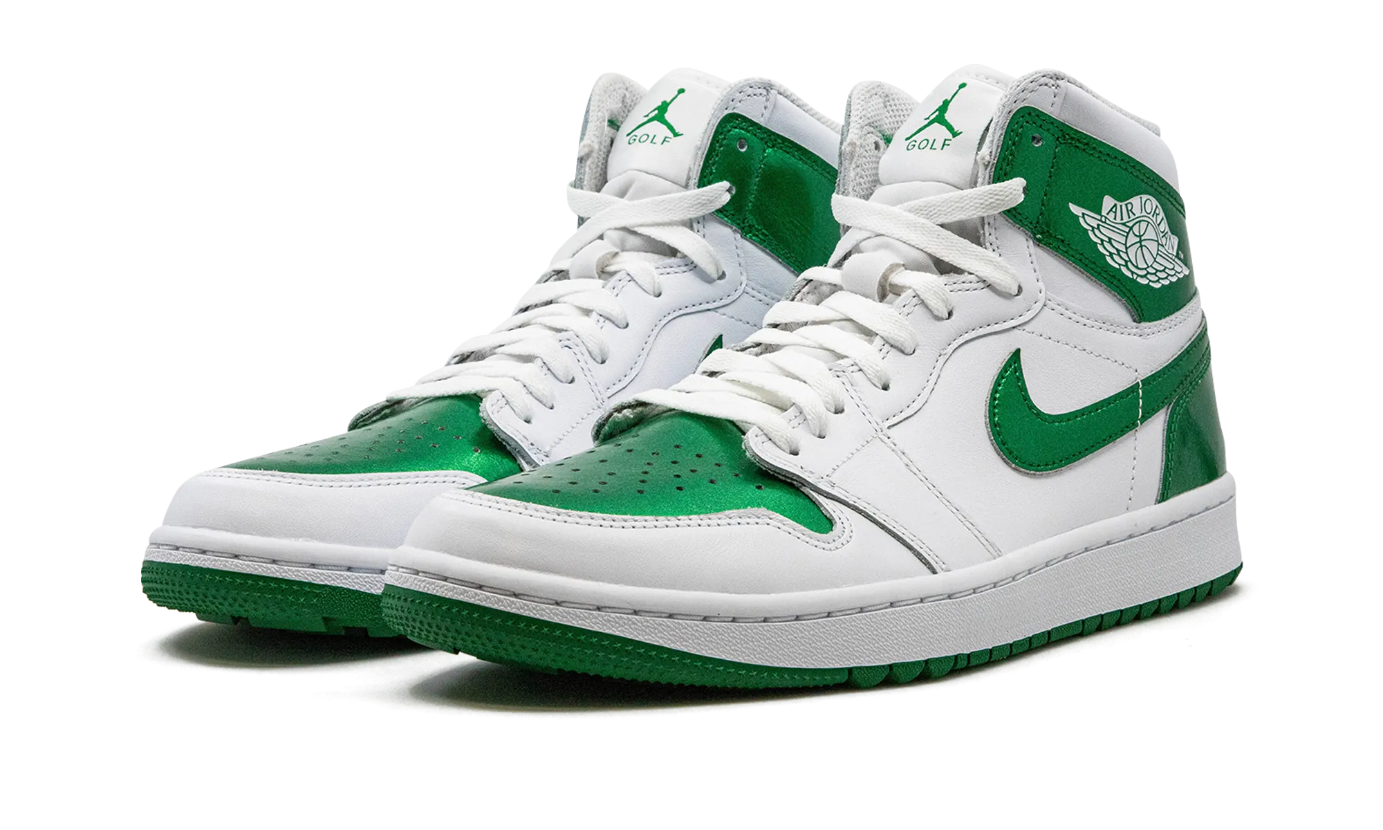 Air Jordan 1 High Golf "Metallic Green" Sport Fit Running Track