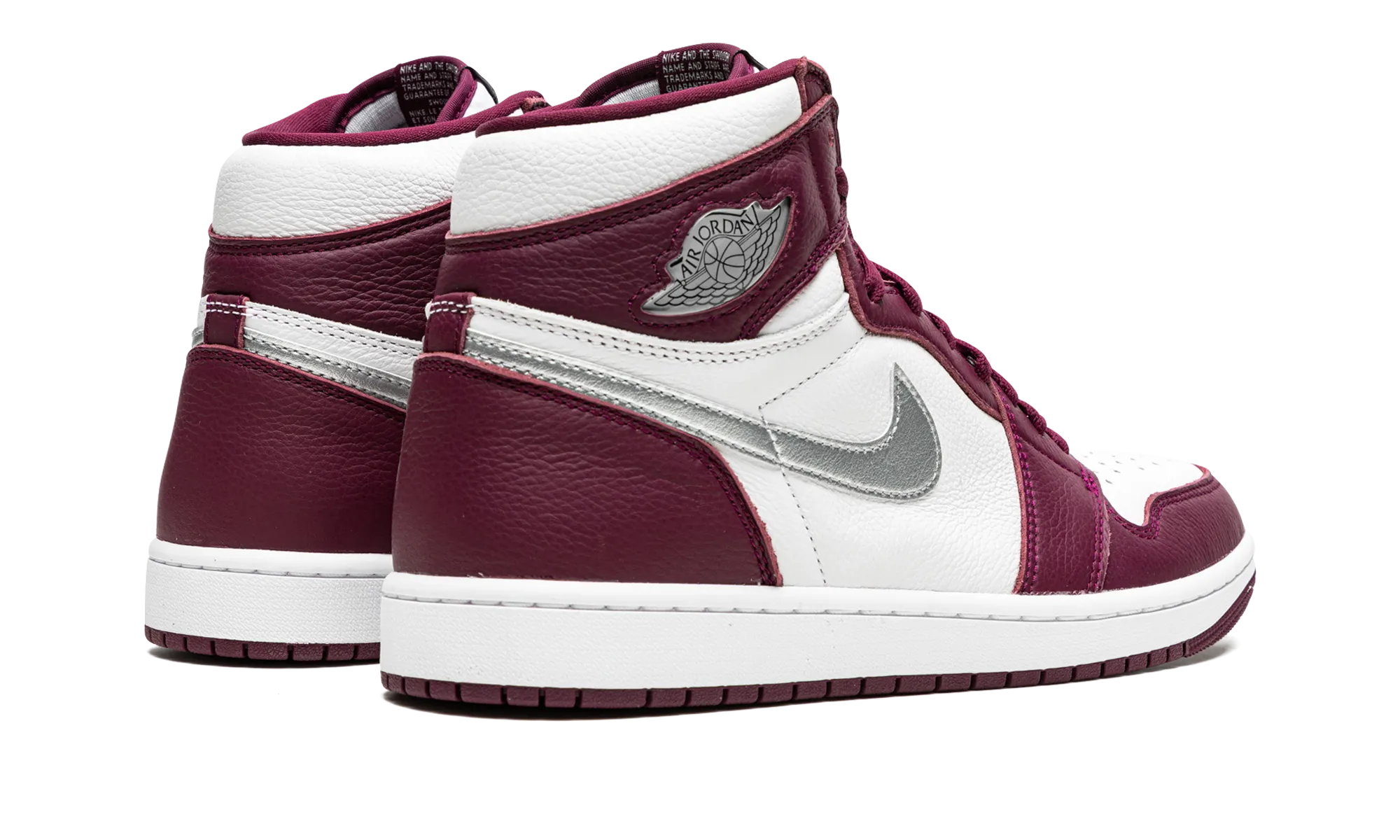 Air Jordan 1 Retro High OG "Bordeaux" Impact Resistant Heel Cup Pure Comfort