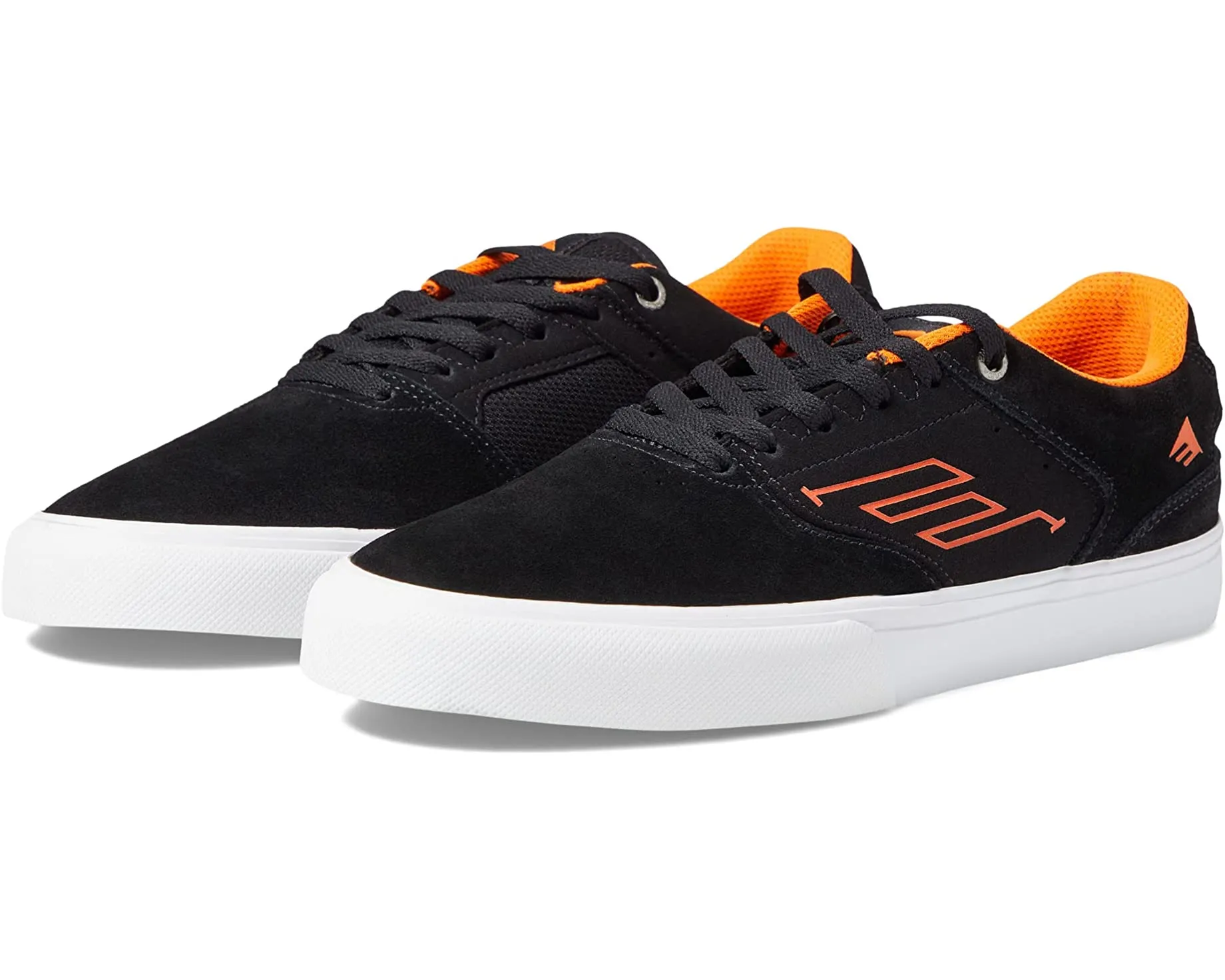 Emerica Low Vulc Black/White/Orange Shoes Event Step Indoor Step