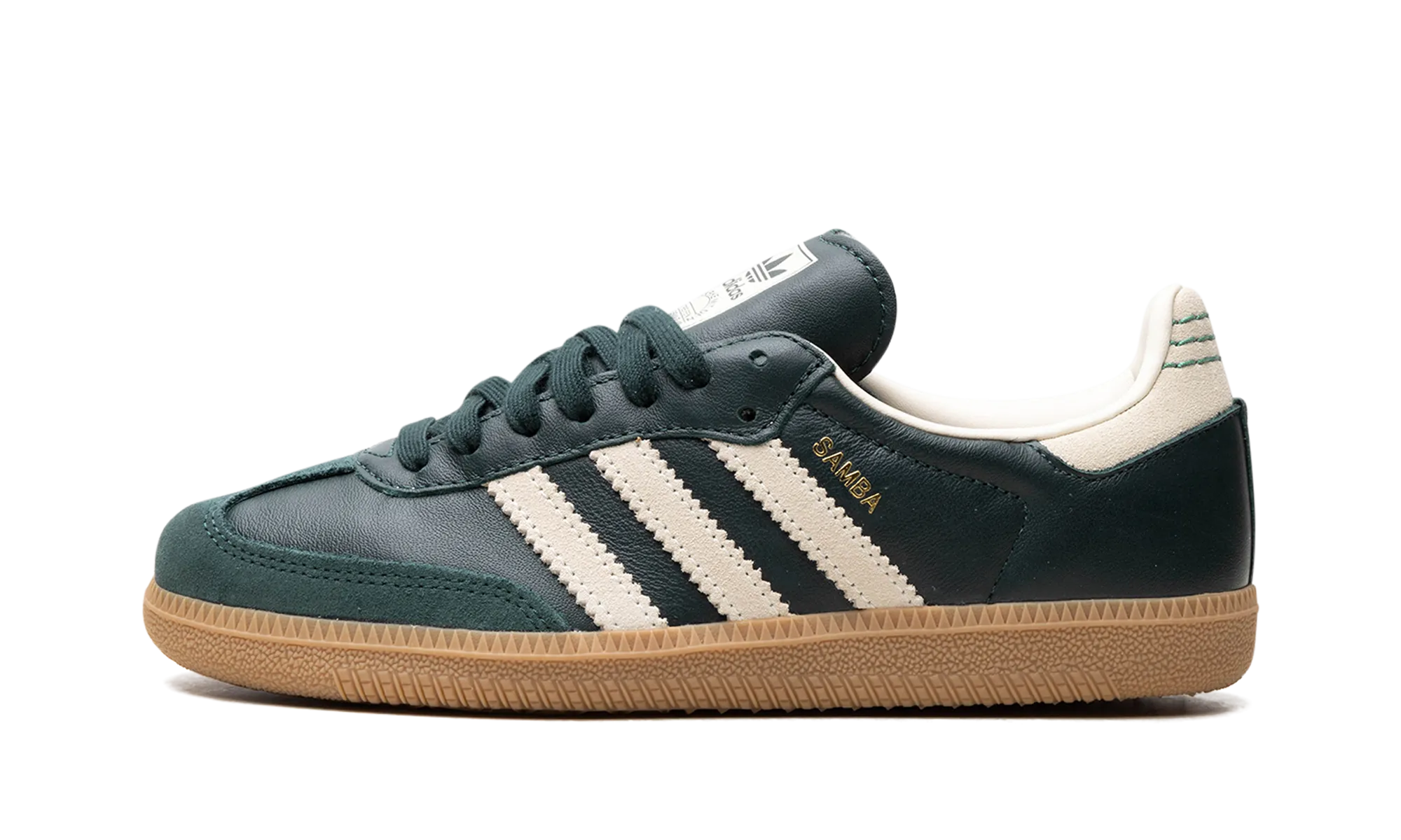 Canvas Material Fun run Samba OG "Shadow Green Cream White Gold Metallic"